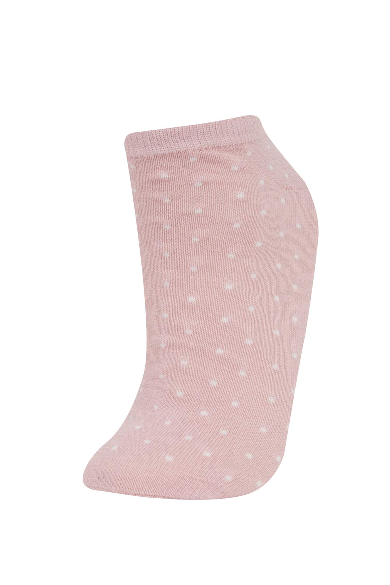 Kadın Simli 7'li Pamuklu Patik Çorap