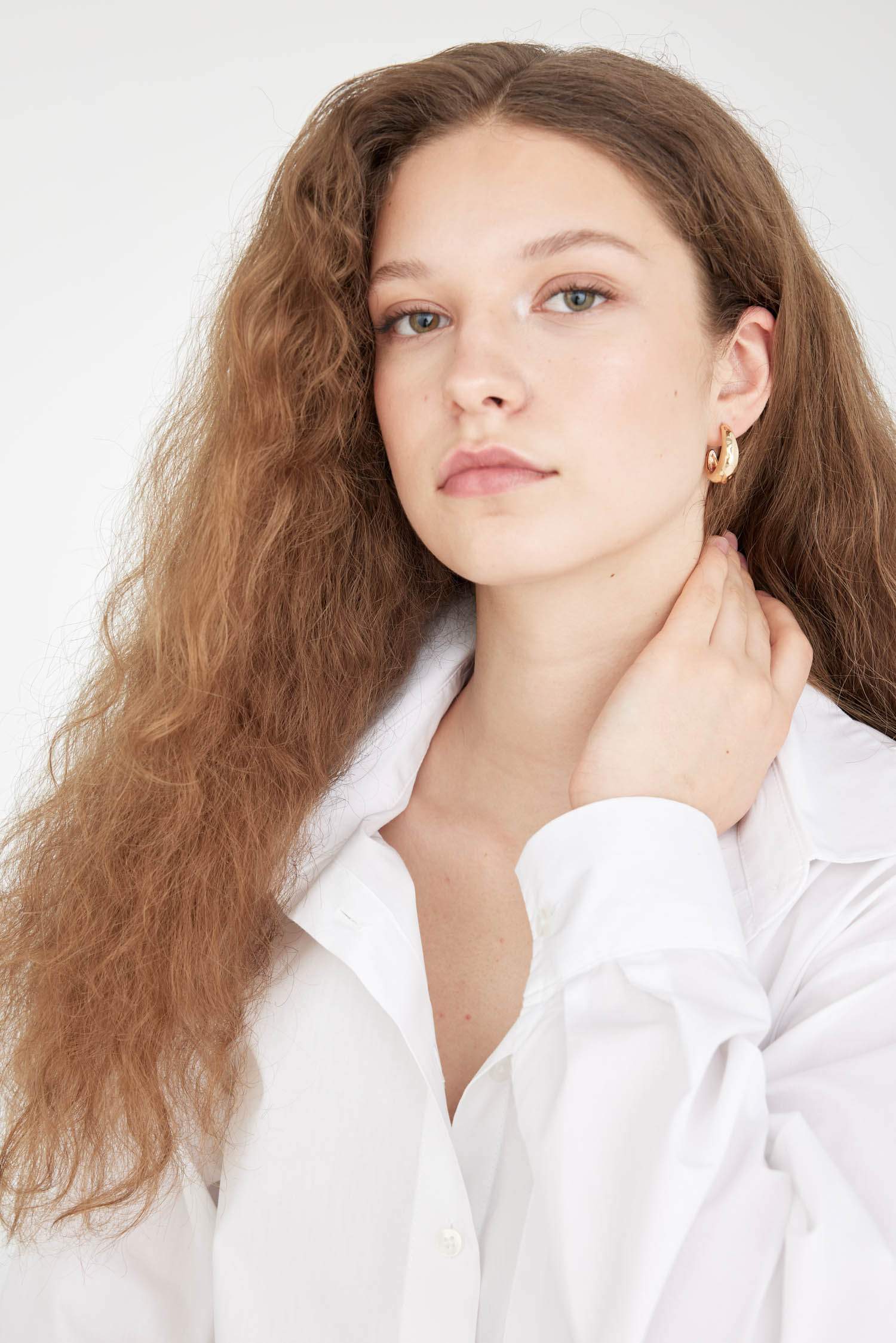 حلق حريمي ذهبي - 3 قطع