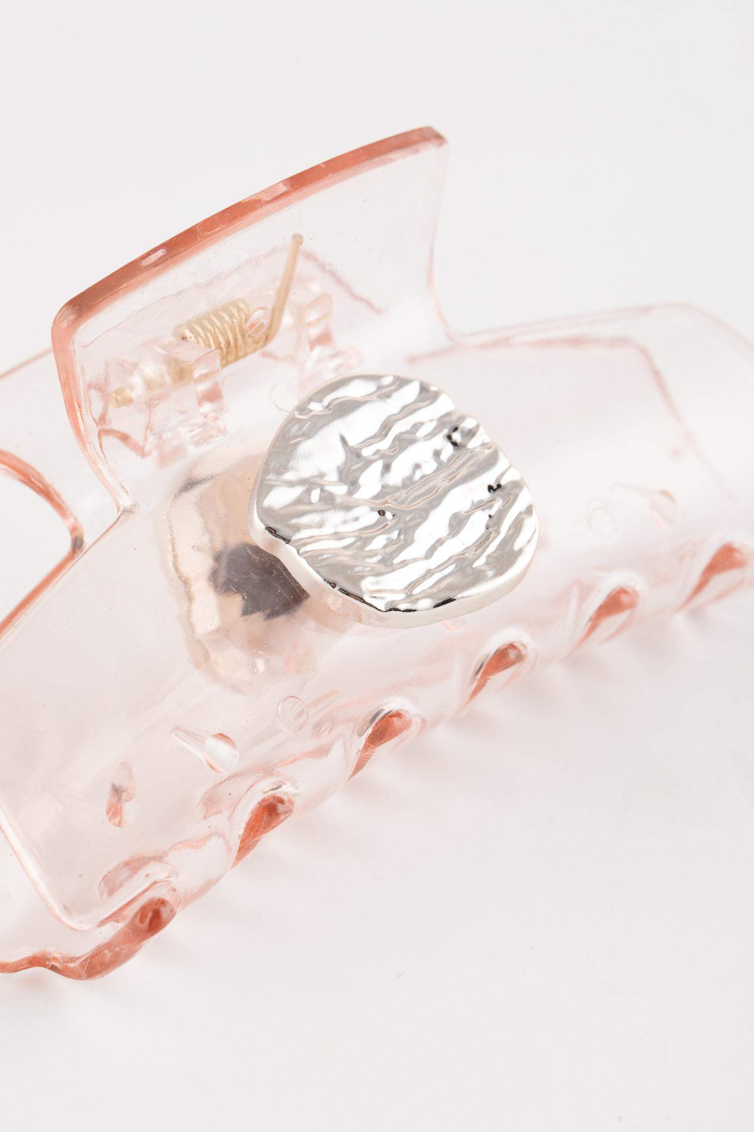 كلبس شعر زهري فضي