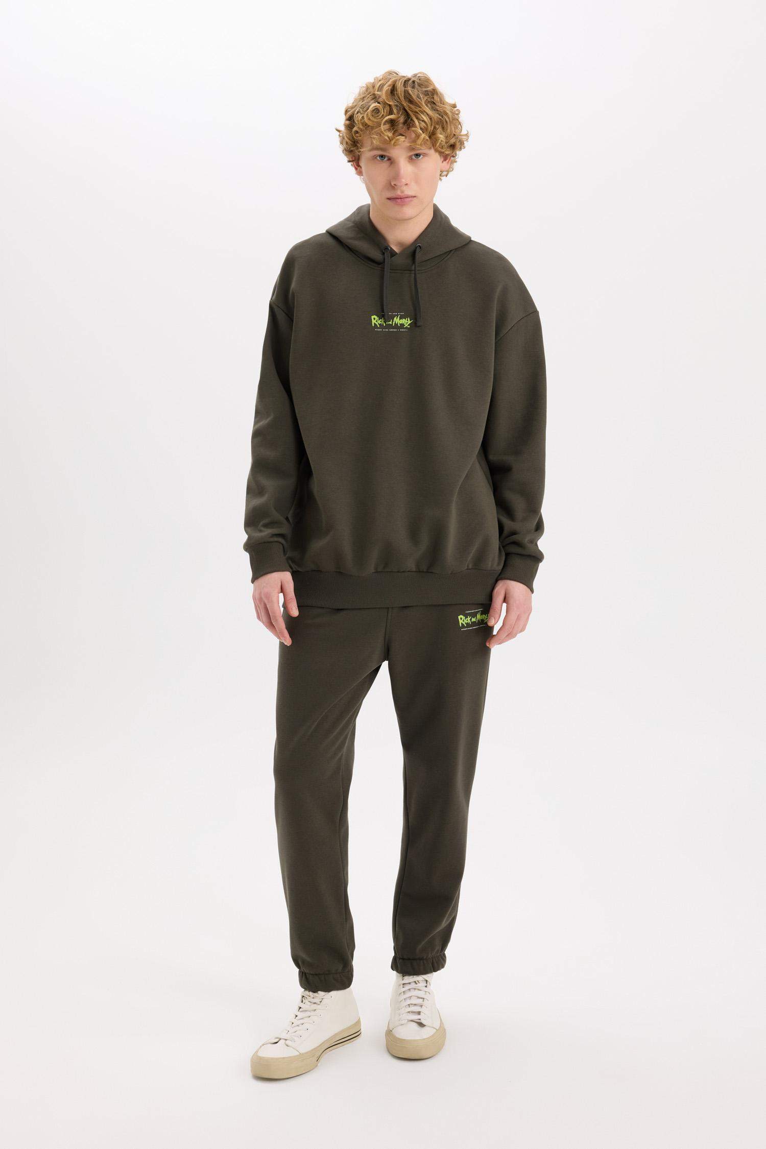 Rick and Morty Jogger Eşofman Altı Regular Fit Beli Paçası Lastikli Bağcıklı Cepli