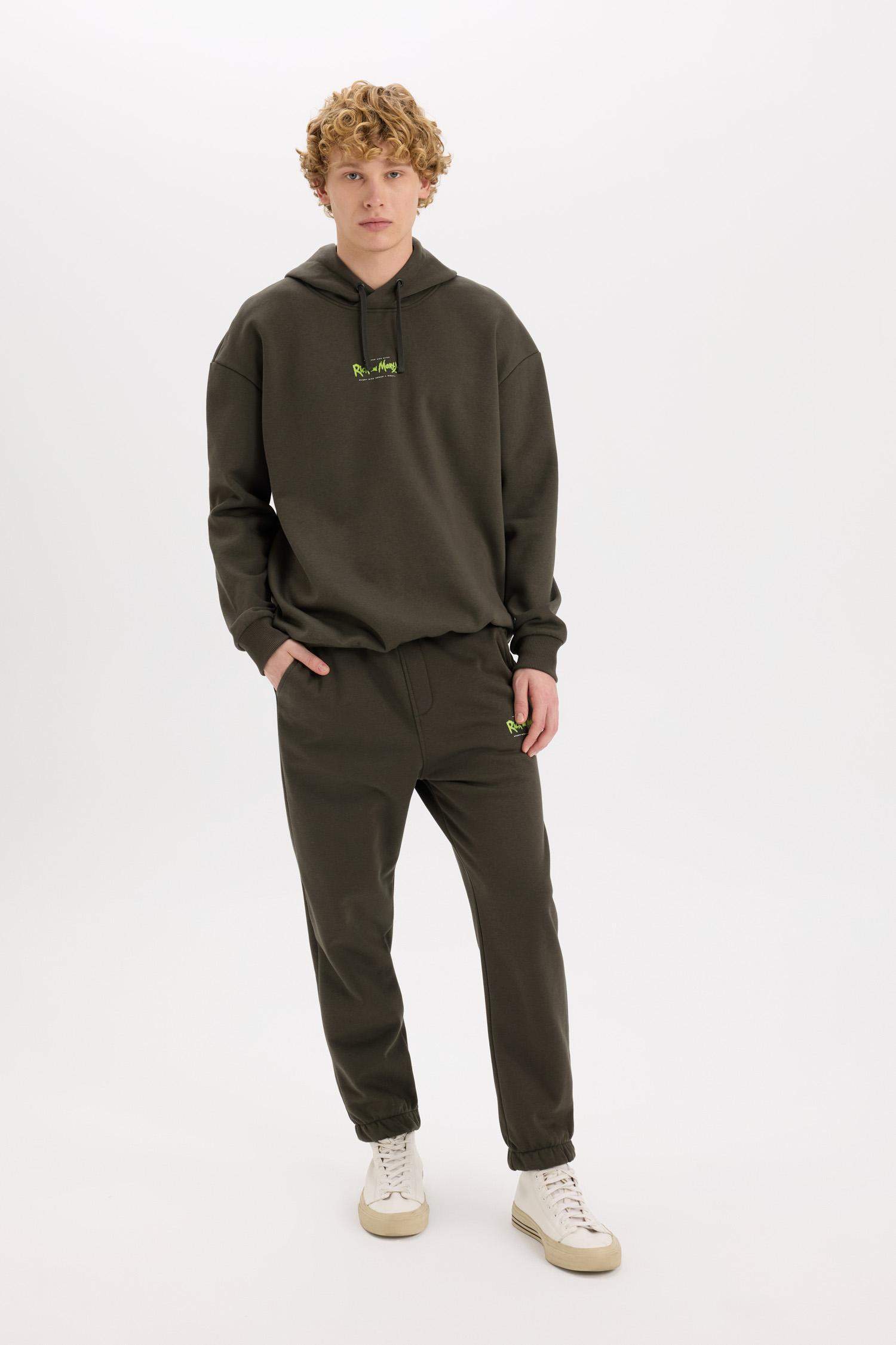 Rick and Morty Jogger Eşofman Altı Regular Fit Beli Paçası Lastikli Bağcıklı Cepli