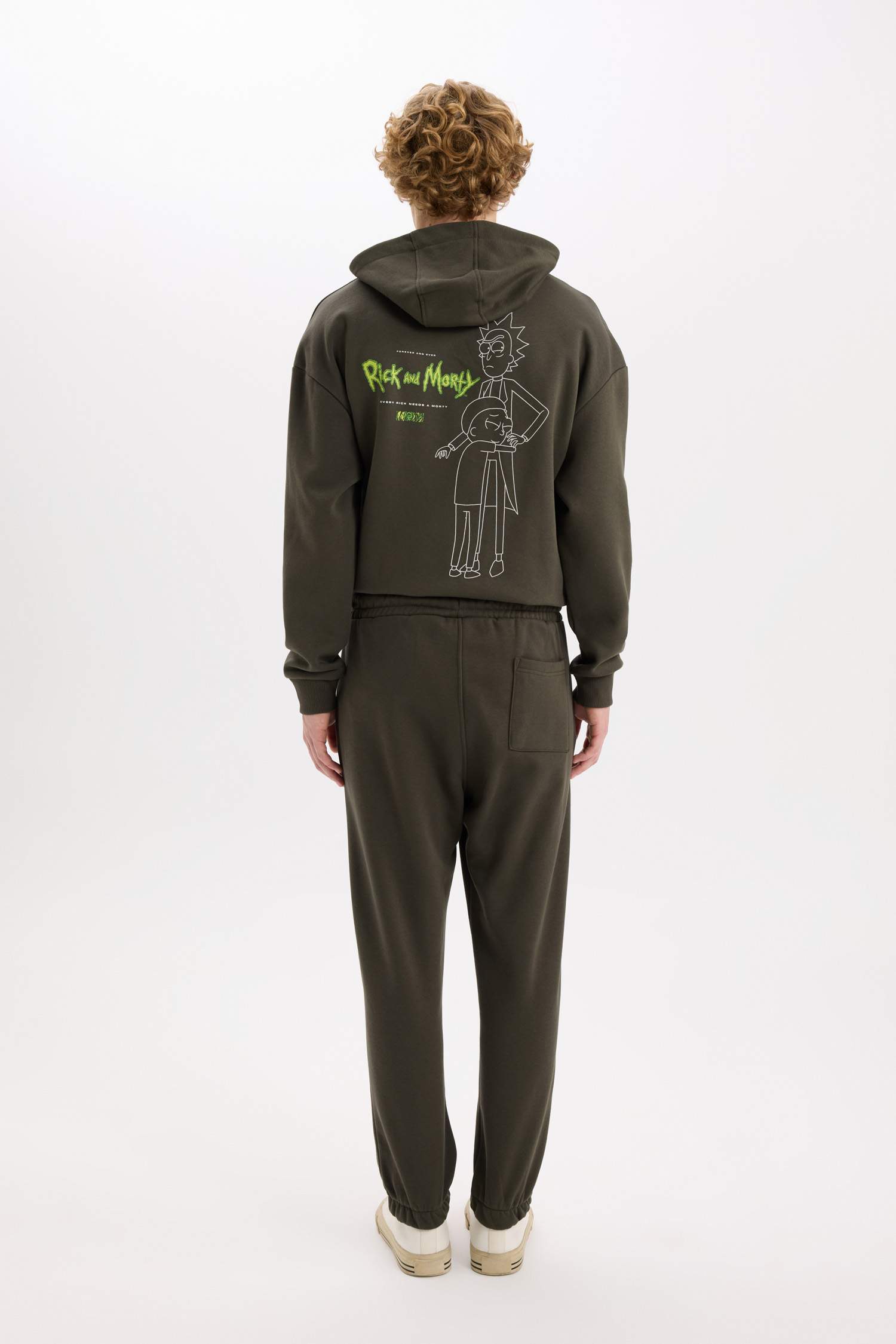 Rick and Morty Jogger Eşofman Altı Regular Fit Beli Paçası Lastikli Bağcıklı Cepli