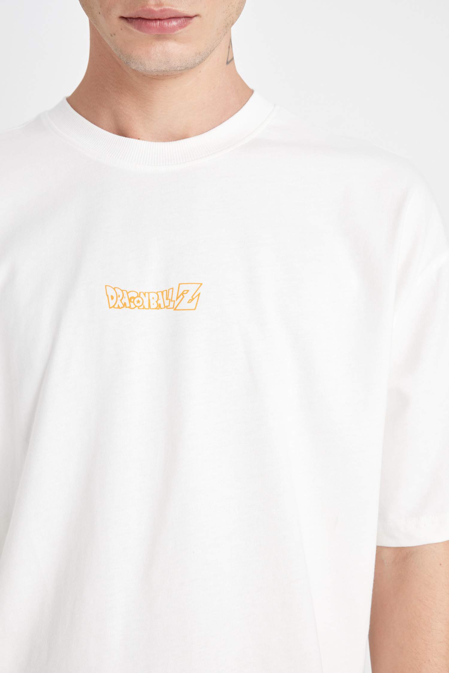 %100 Pamuk Dragon Ball Oversize Geniş Kalıp Bisiklet Yaka Kısa Kollu Tişört