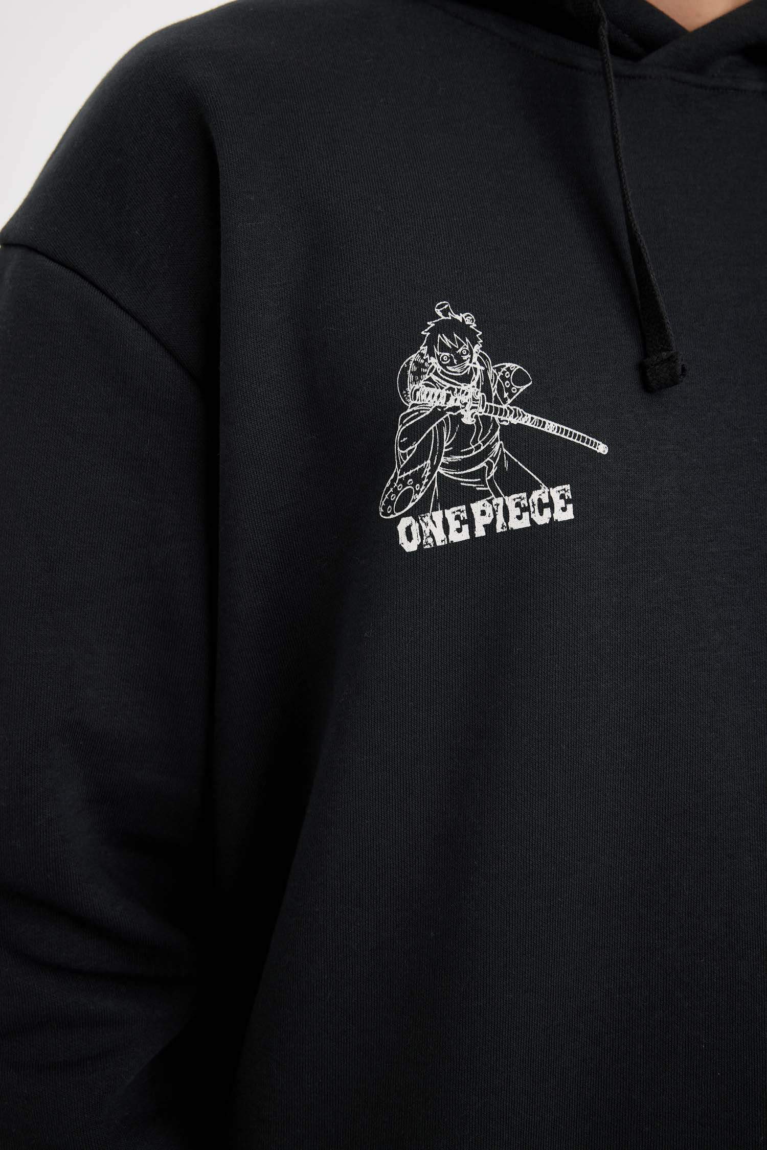 One Piece Лицензиялық бокси фит үлкен бас киімді Свитер