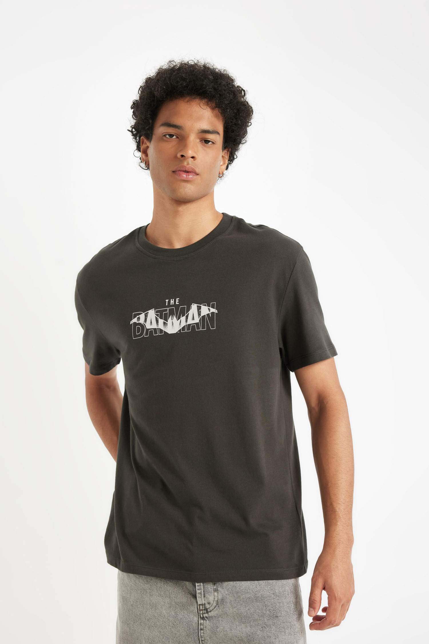 %100 Pamuk Batman Regular Fit Bisiklet Yaka Kısa Kollu Tişört