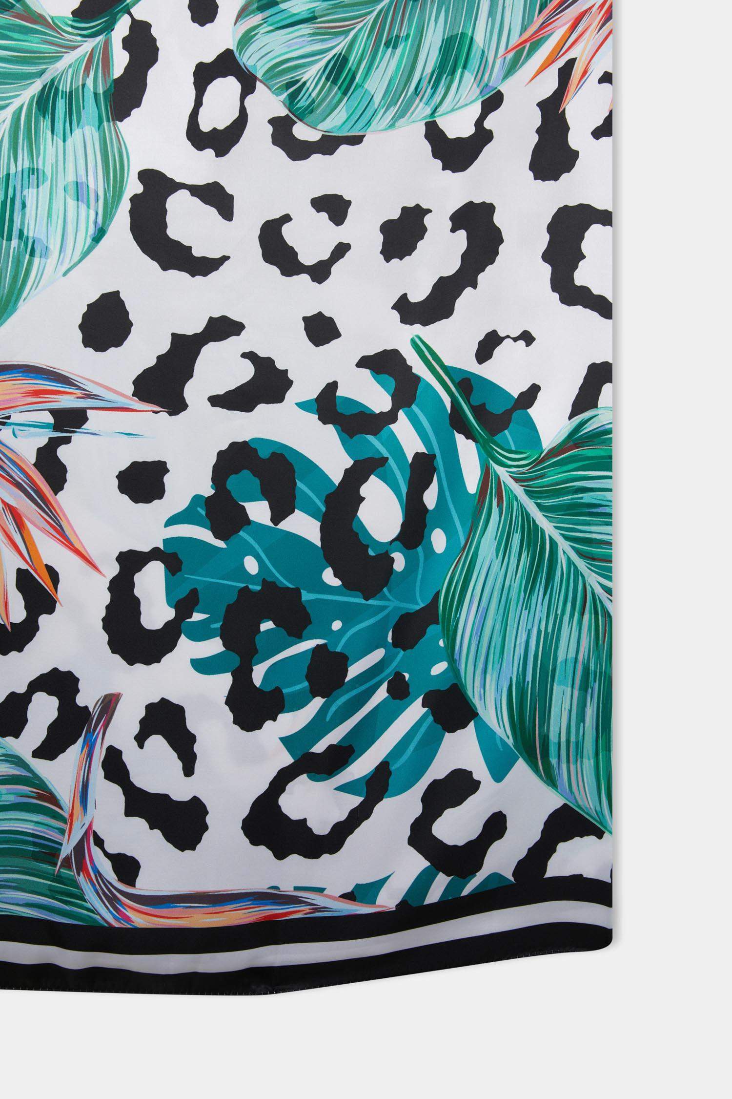 Kadın Zebra Desenli Uzun Pareo