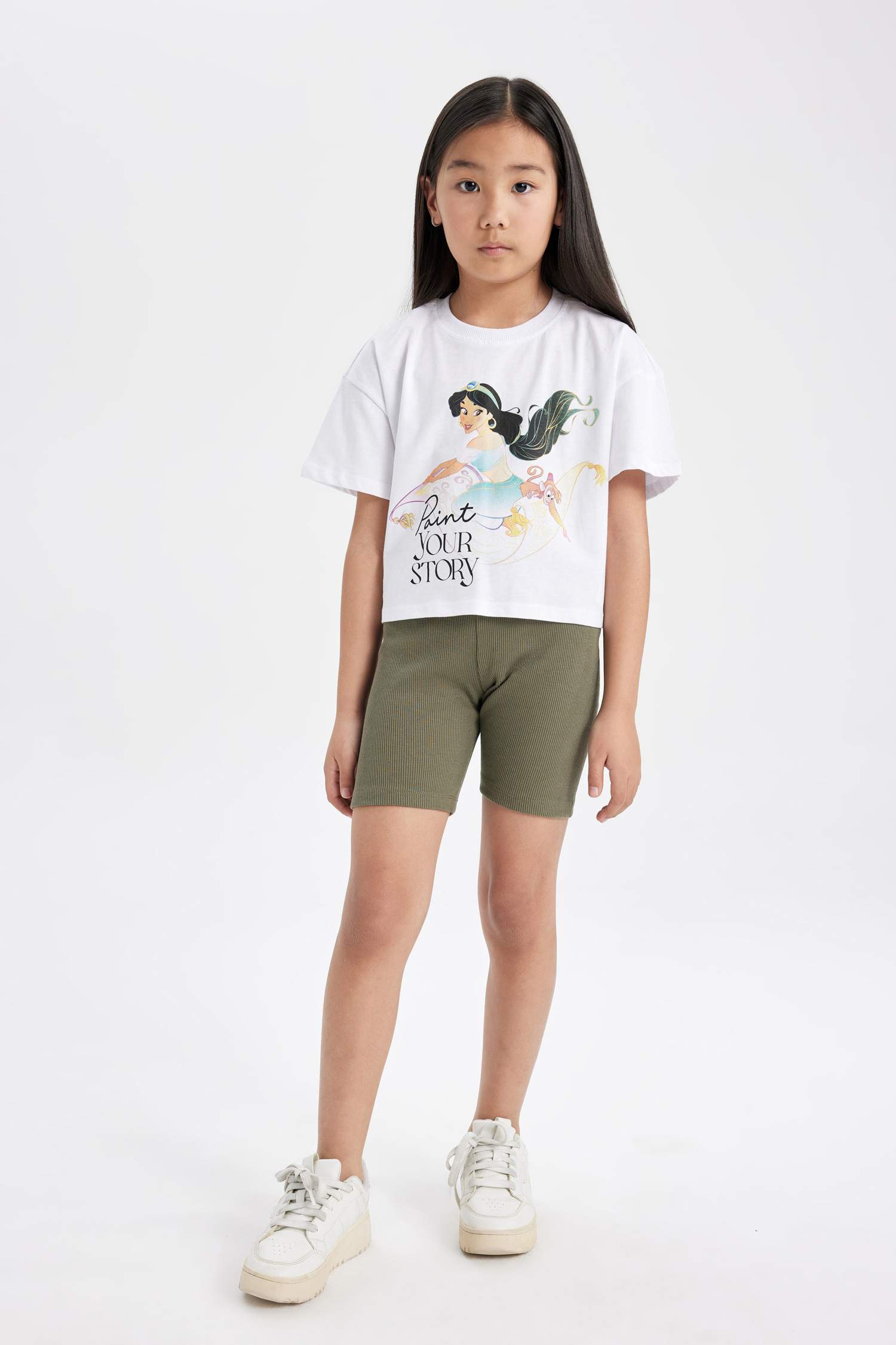 Kız Çocuk Biker Fitilli Kaşkorse Tayt