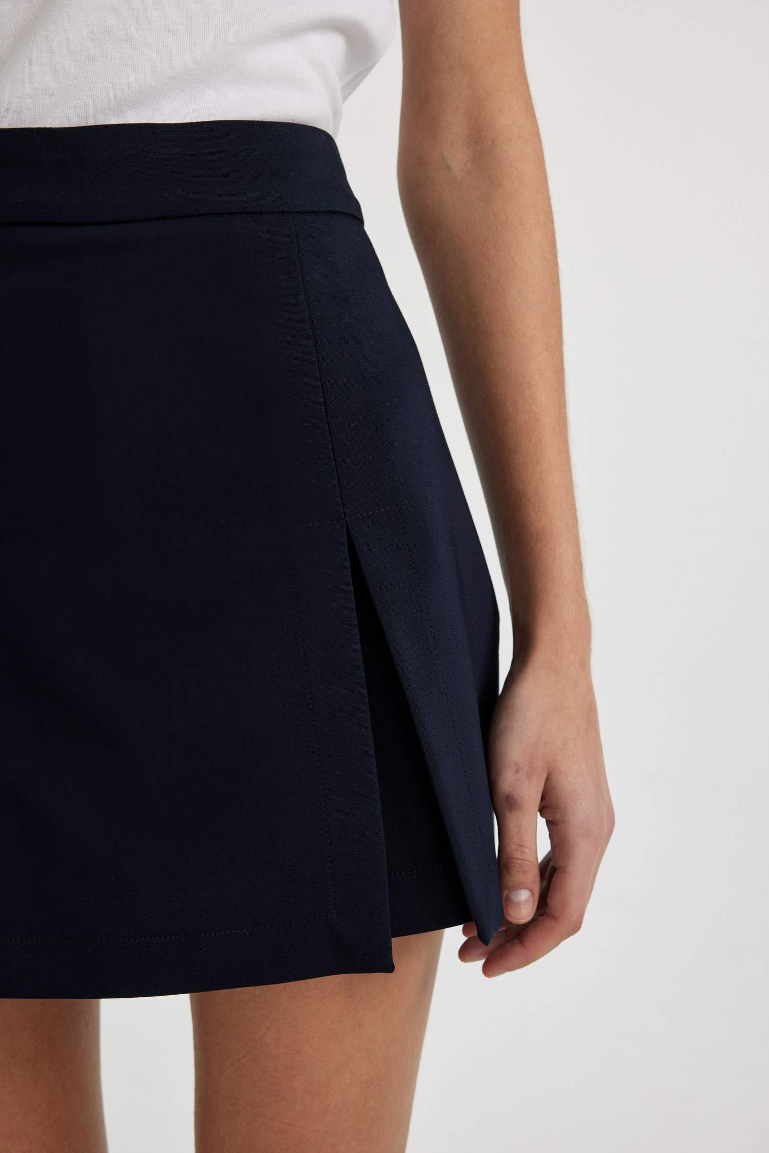 Yüksek Bel Geniş Paça Şort Etek