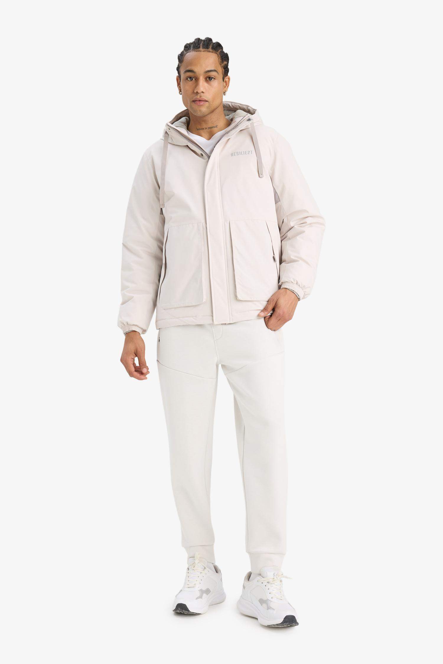 Regular Fit Hooded Jacket