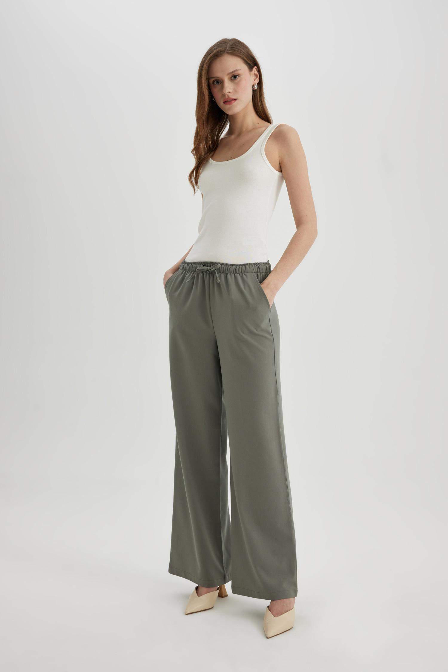 Брюки Wide Leg с высокой талией