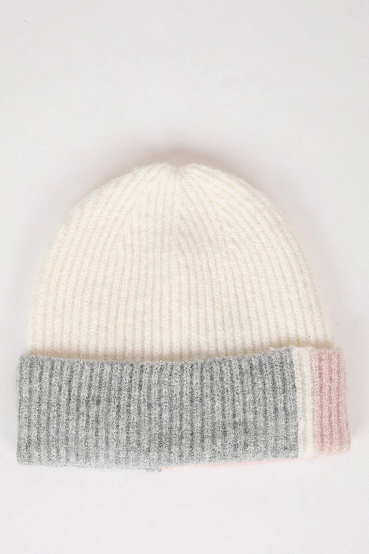 Woman Basic Flat Knitted Beanie