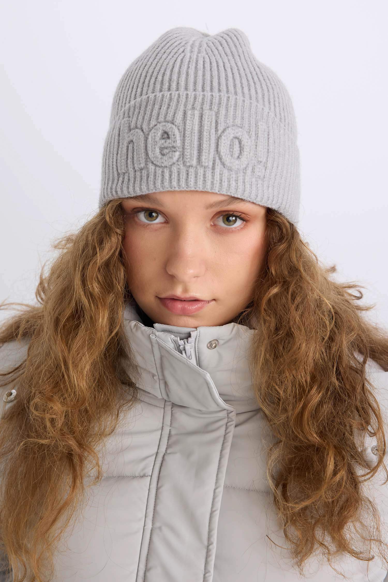 Kadın Baskılı Örgü Bere