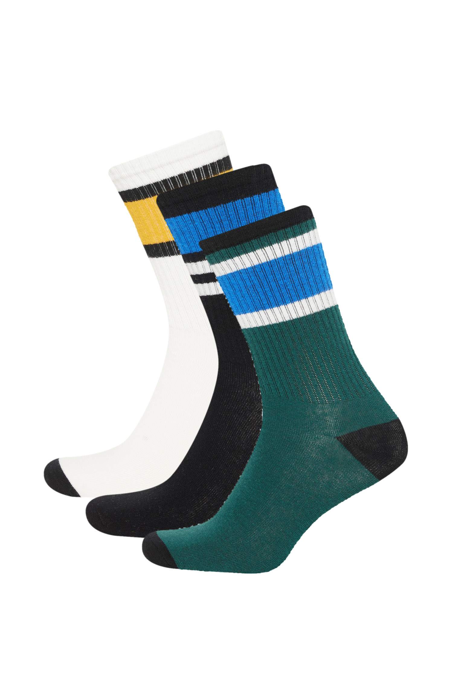 Длинные носки из хлопка для мужчин, 3 пары