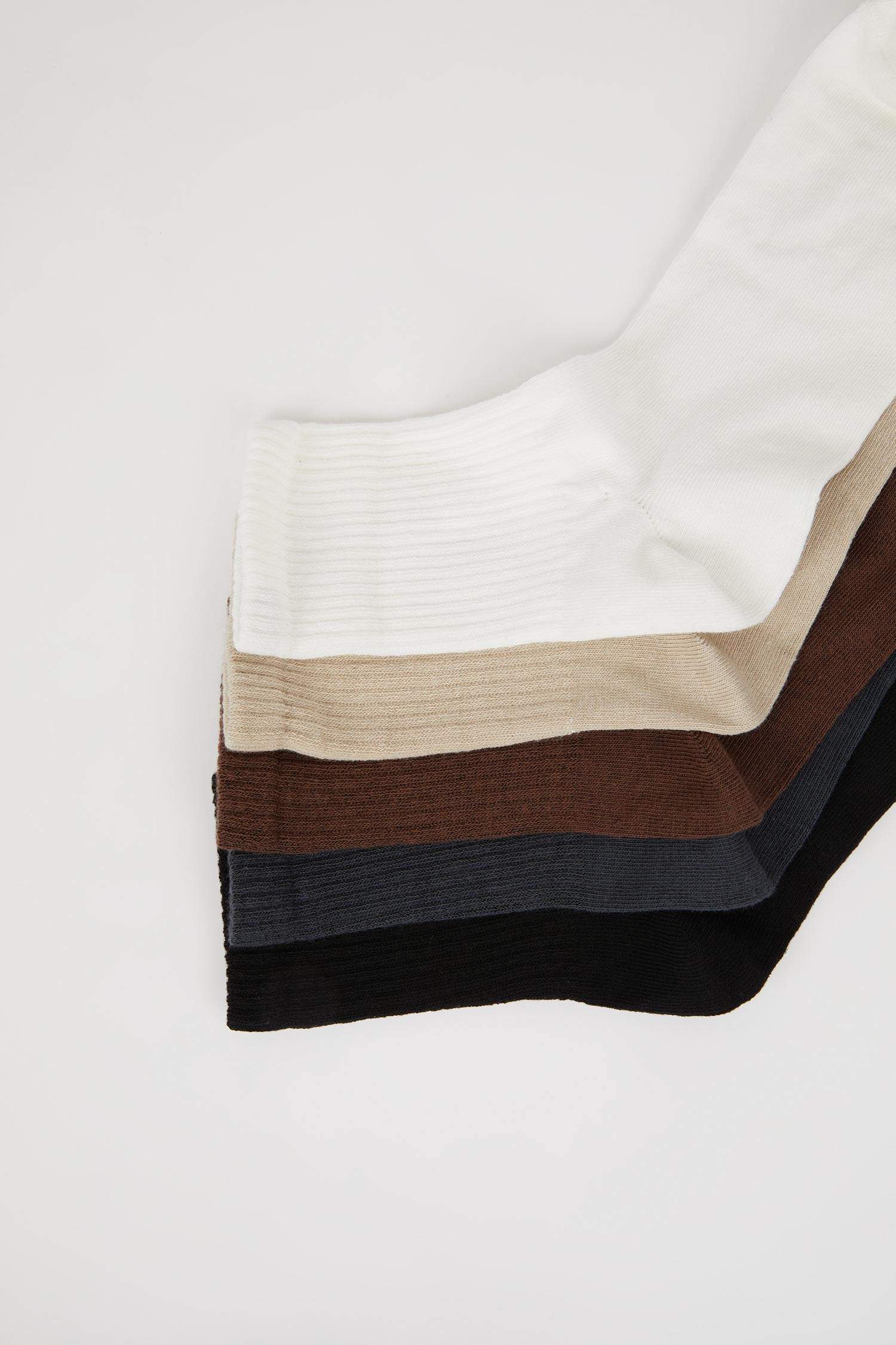 Erkek Rahat Lastikli 5'li Pamuklu Soket Çorap