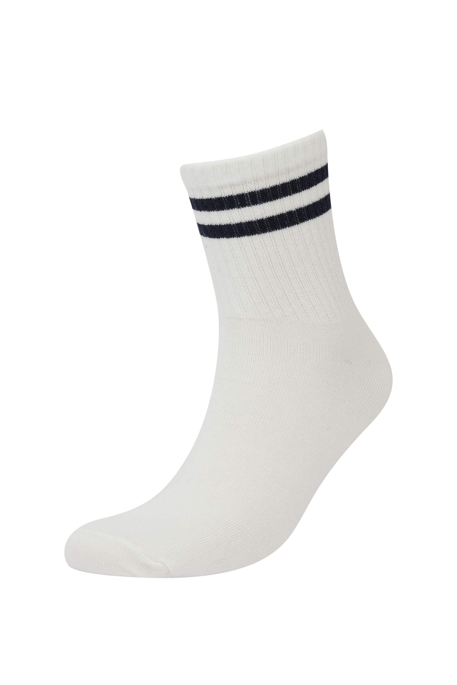 Erkek Rahat Lastikli 3'lü Pamuklu Soket Çorap