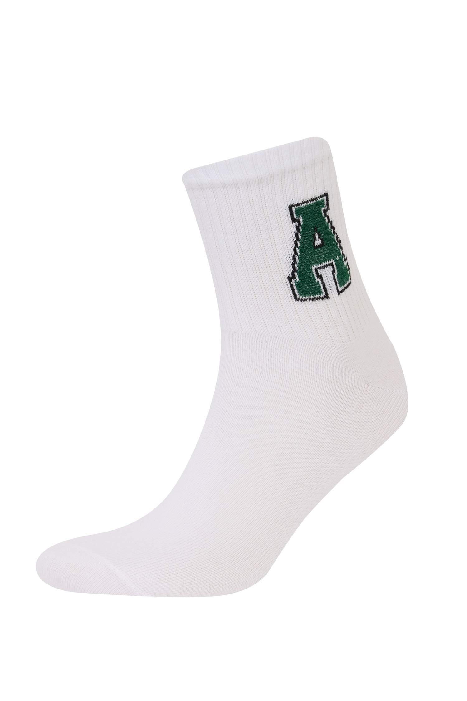 Erkek Rahat Lastikli 3'lü Pamuklu Soket Çorap