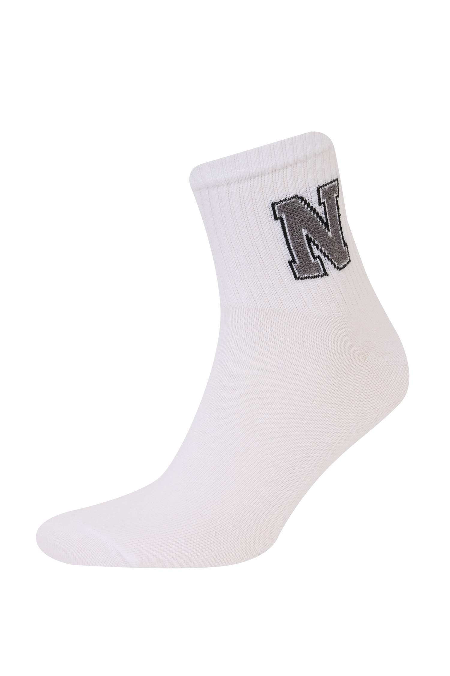 Erkek Rahat Lastikli 3'lü Pamuklu Soket Çorap