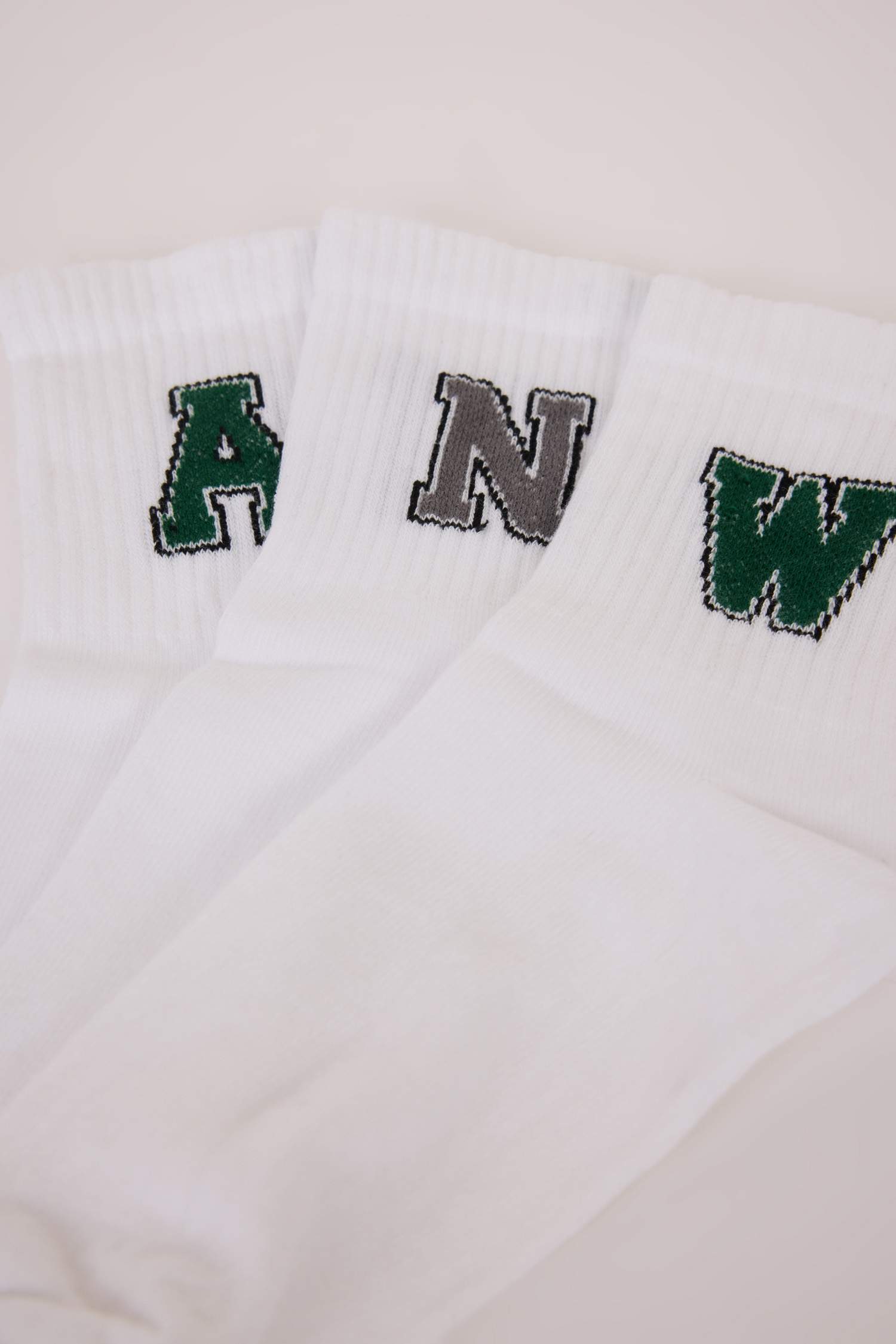 Erkek Rahat Lastikli 3'lü Pamuklu Soket Çorap