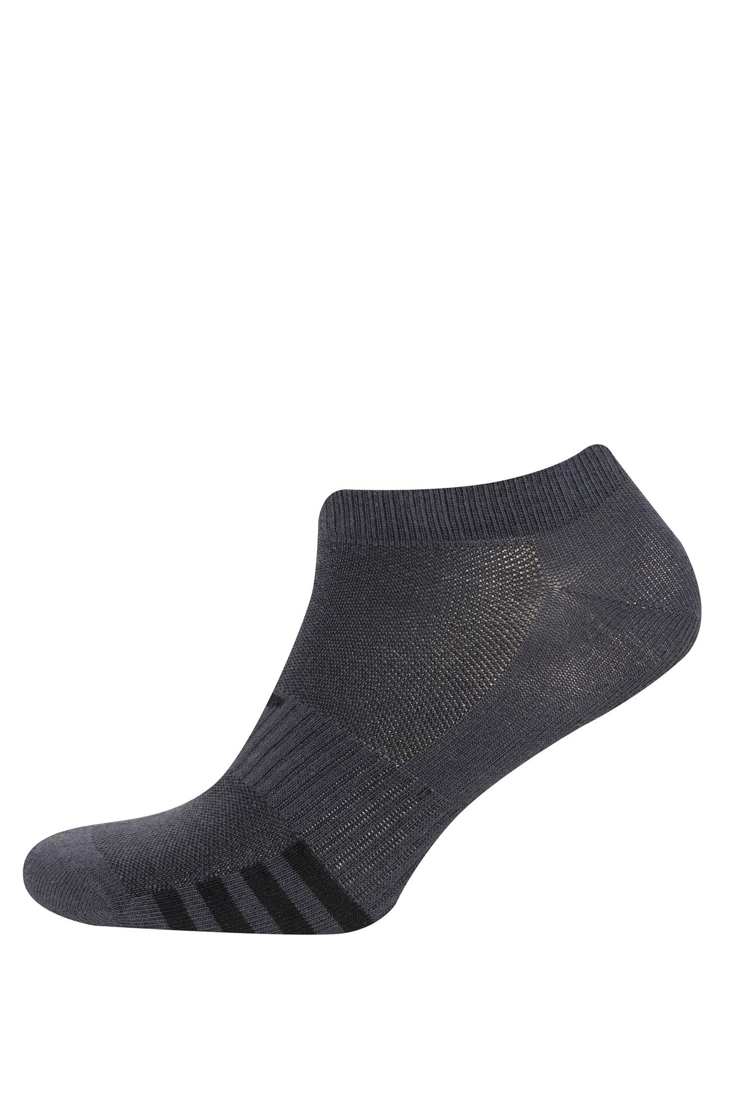 Erkek 3'lü Pamuklu Kısa Spor Çorap