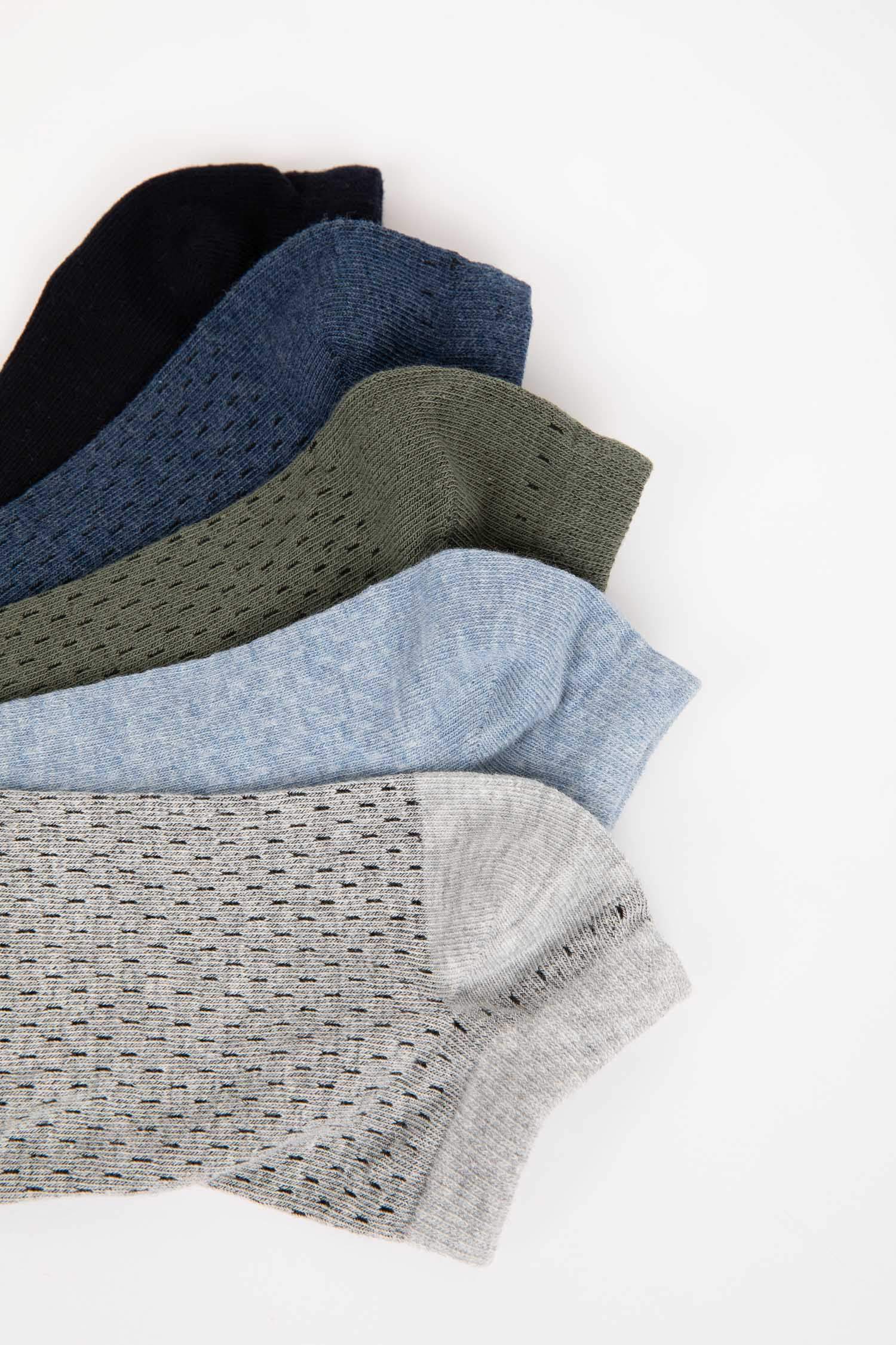 جوارب قصيرة قطن اولادي - 5 قطع