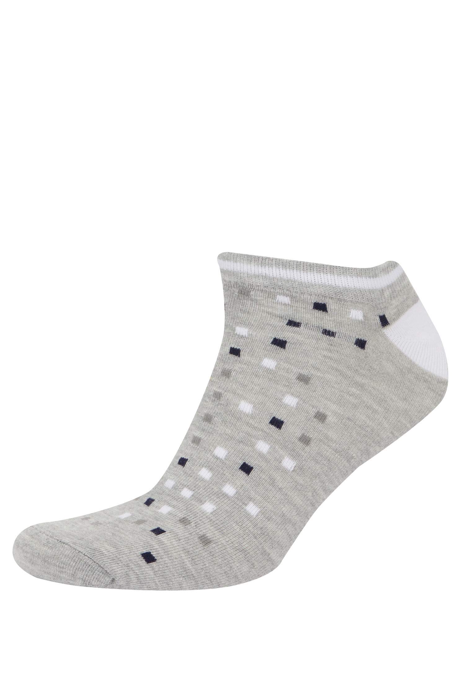 Erkek 7'li Pamuklu Patik Çorap