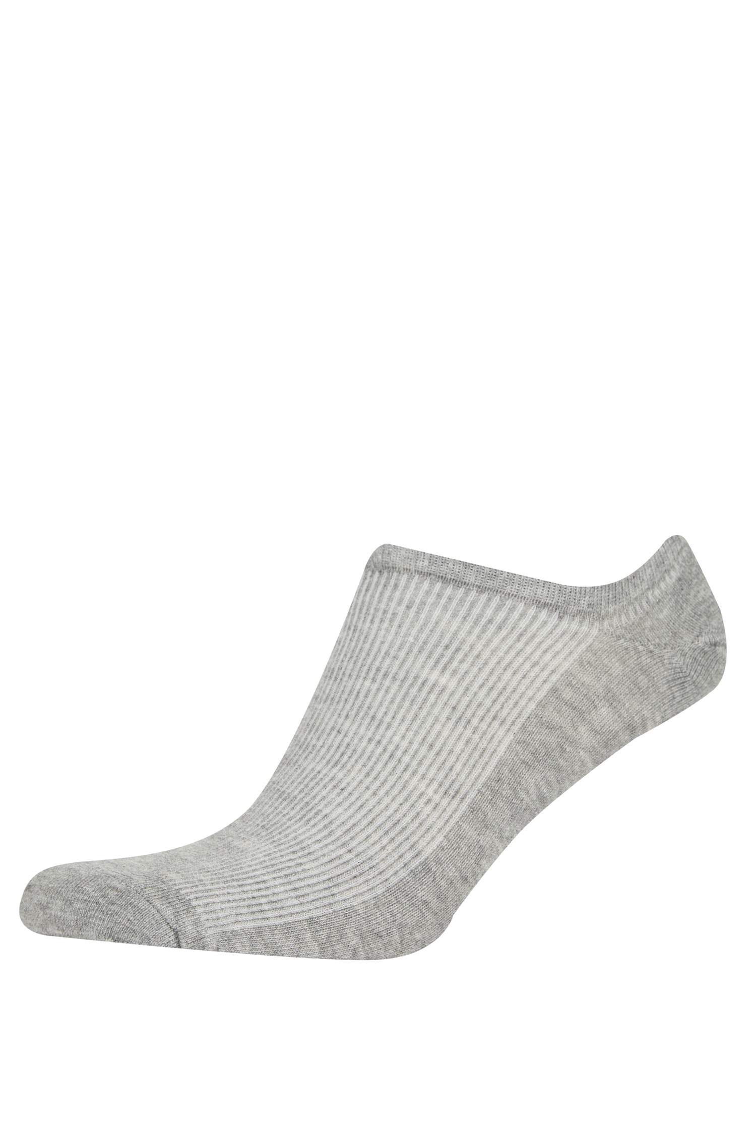 Erkek Görünmez 3'lü Pamuklu Sneaker Çorap