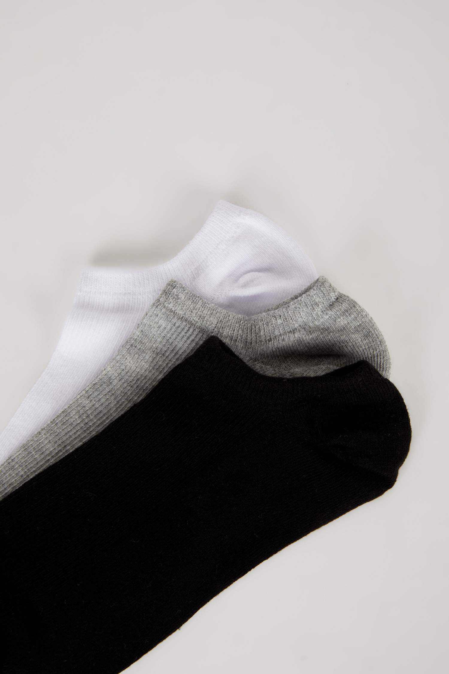 Erkek Görünmez 3'lü Pamuklu Sneaker Çorap