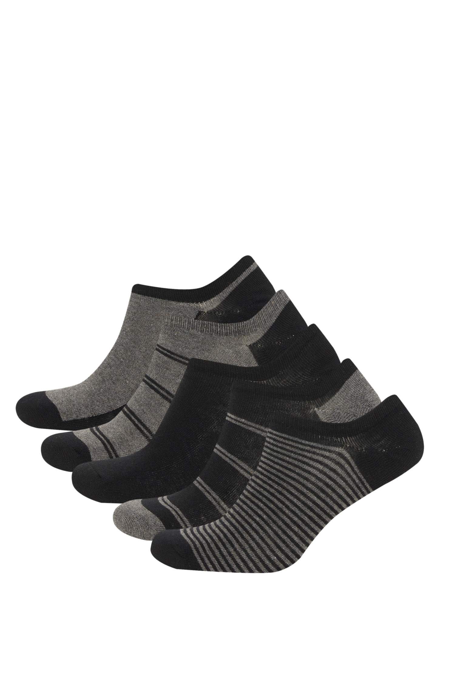 Erkek Görünmez 5'li Pamuklu Sneaker Çorap