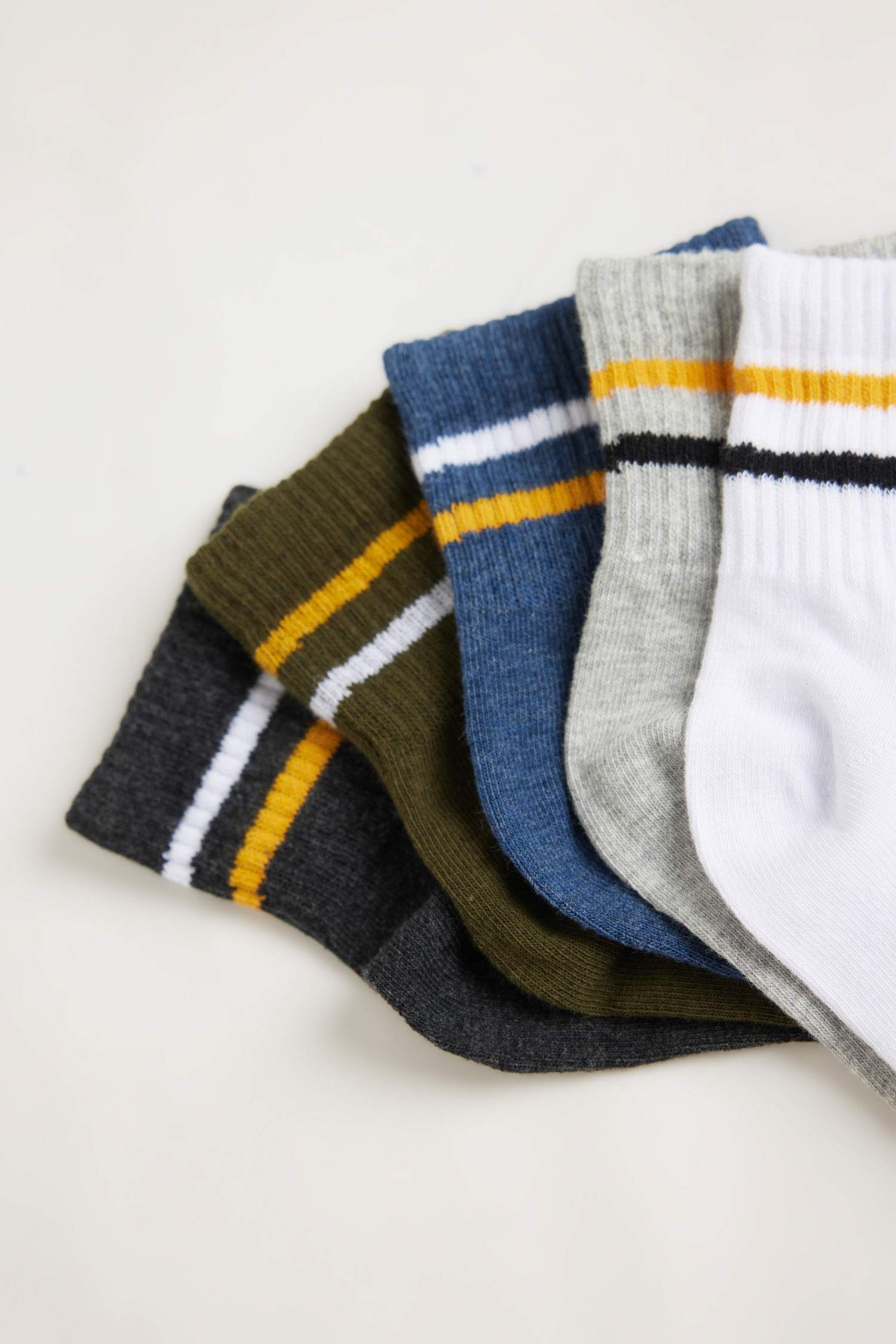 Erkek 5'li Pamuklu Soket Çorap