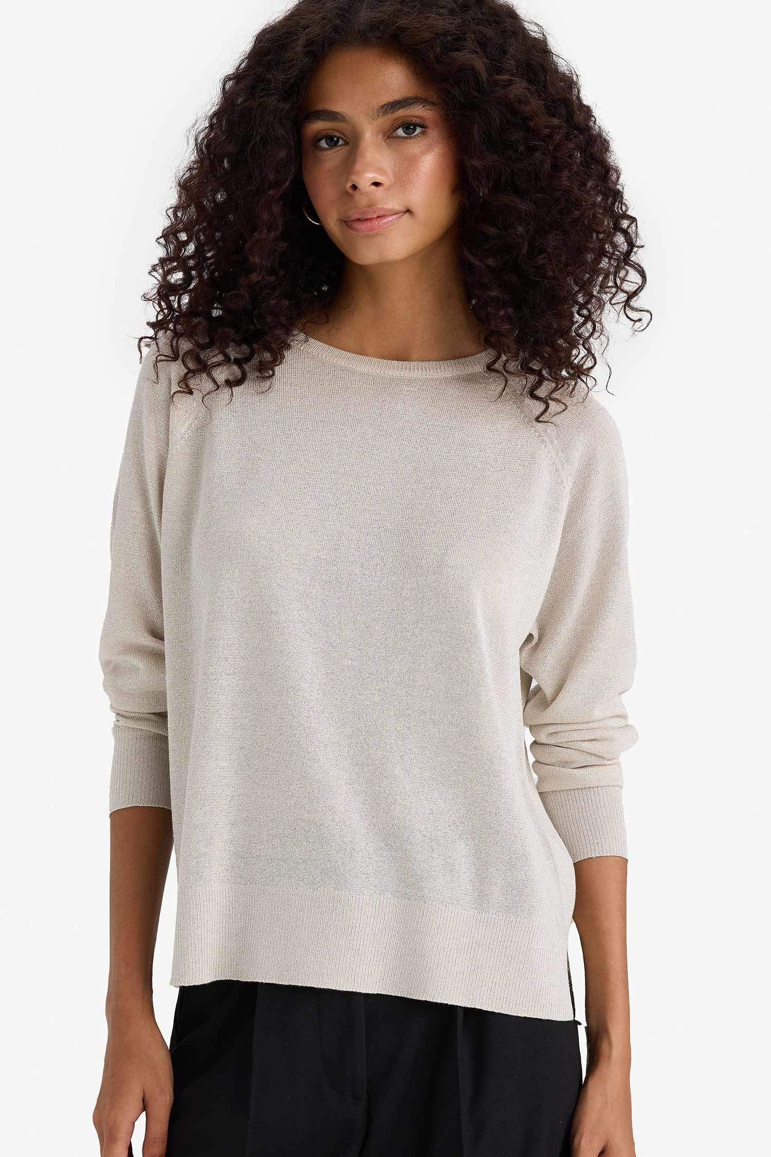 Regular Fit Bisiklet Yaka Triko Kazak