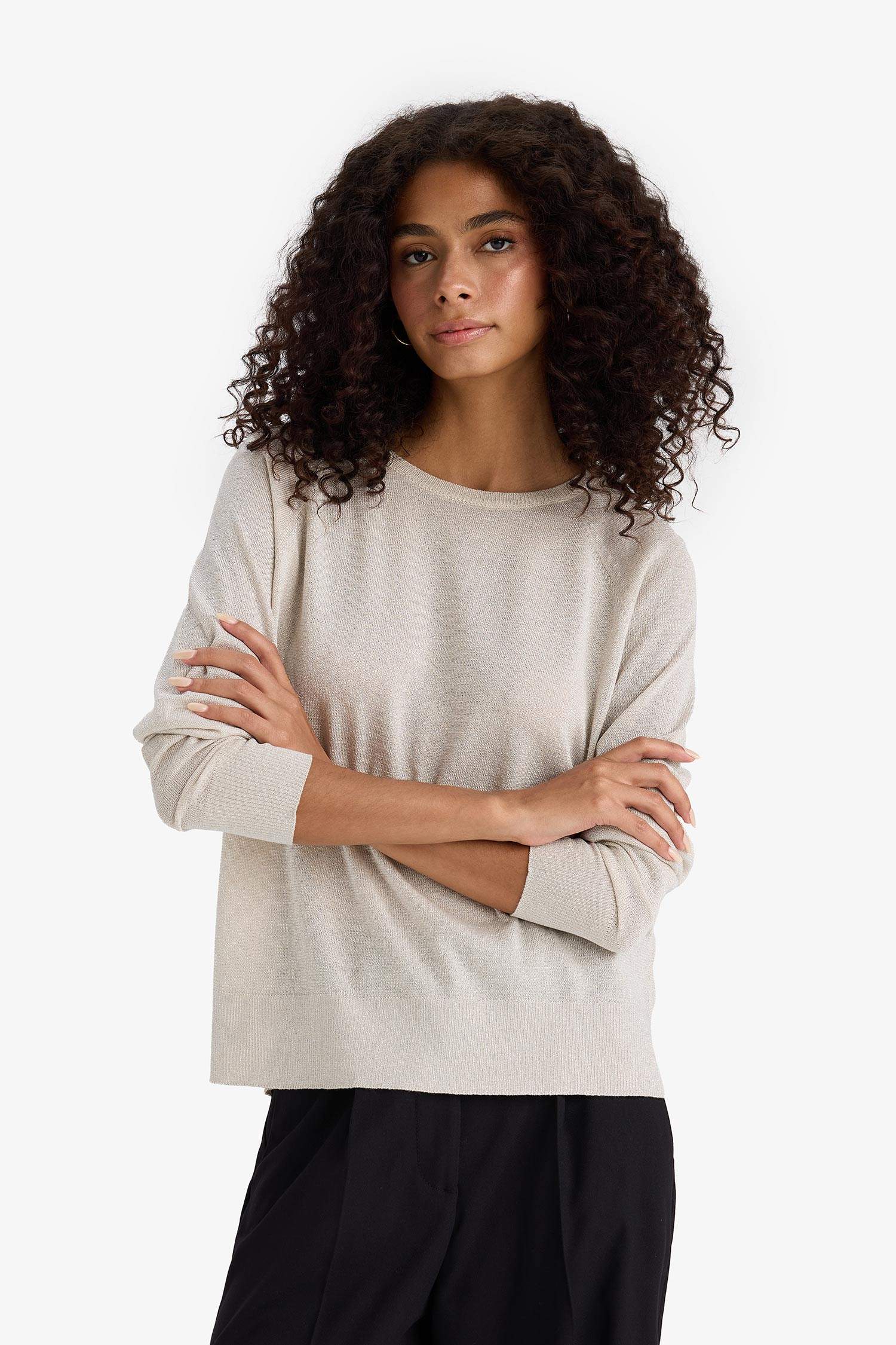 Regular Fit Bisiklet Yaka Triko Kazak