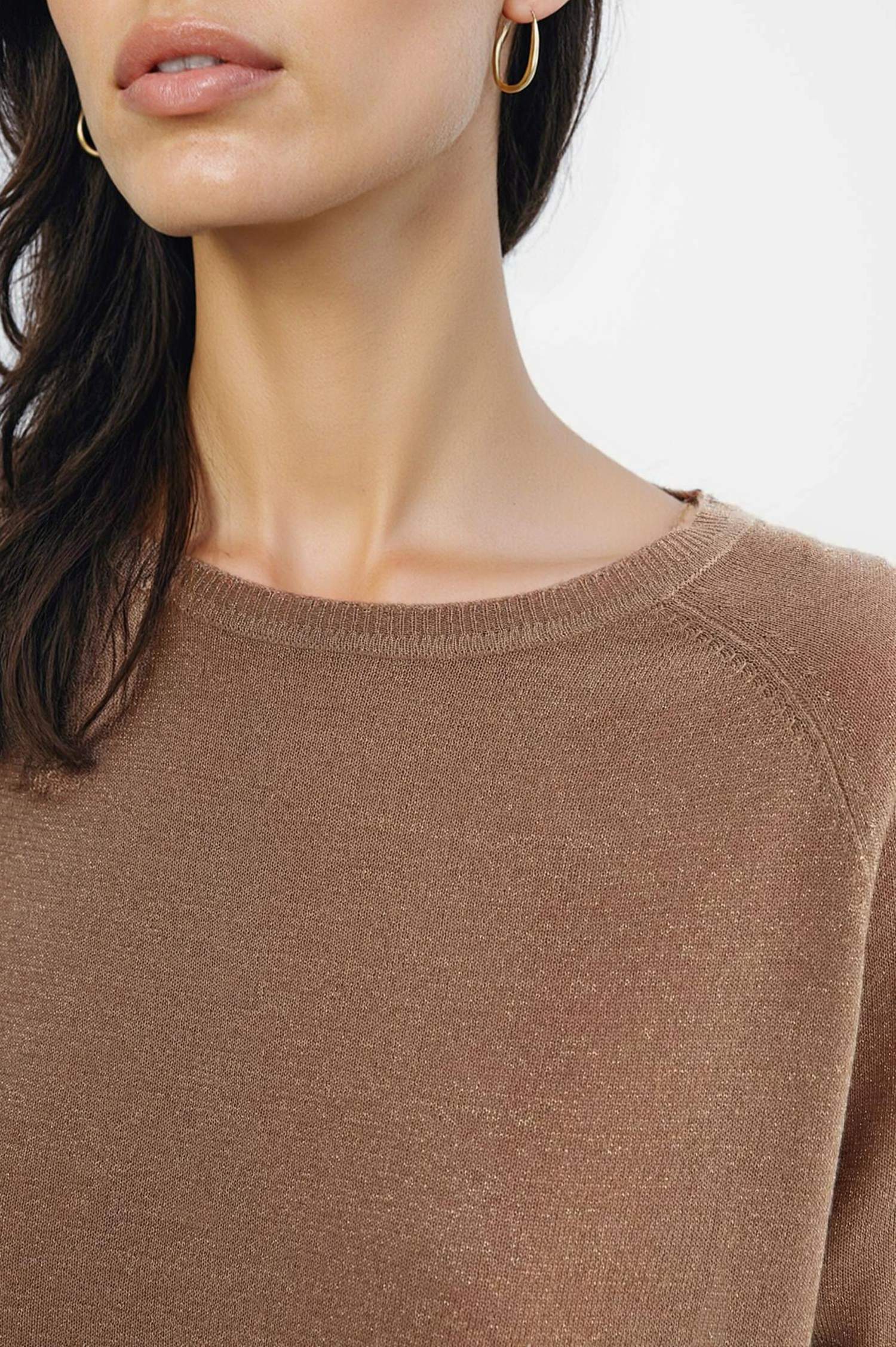 Pull en maille à col rond Coupe régulière