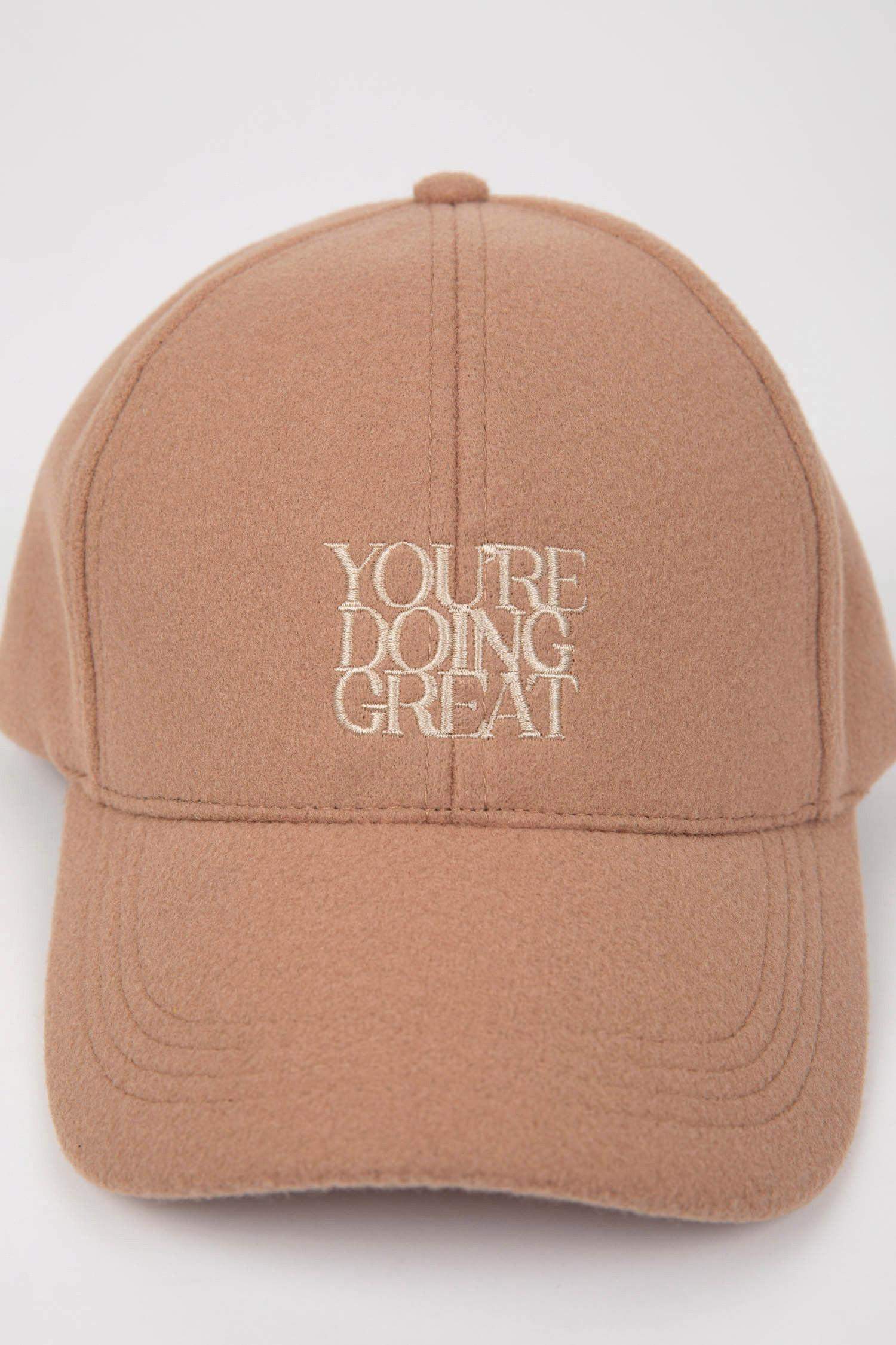 Kadın Nakışlı Dokuma Cap Şapka