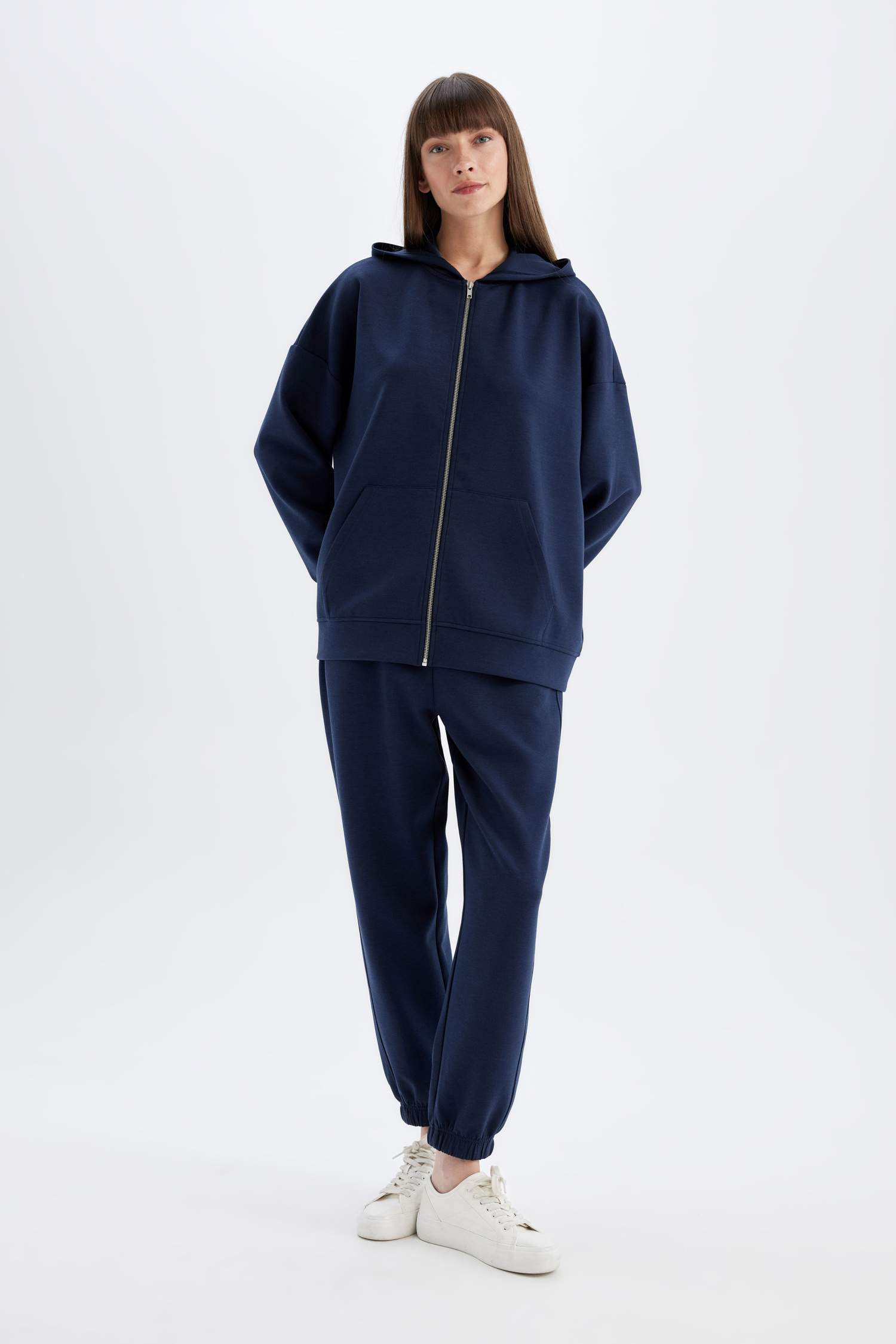 Standart Fit Jogger Eşofman Altı Beli Paçası Lastikli Cepli Skuba Dalgıç Kumaş