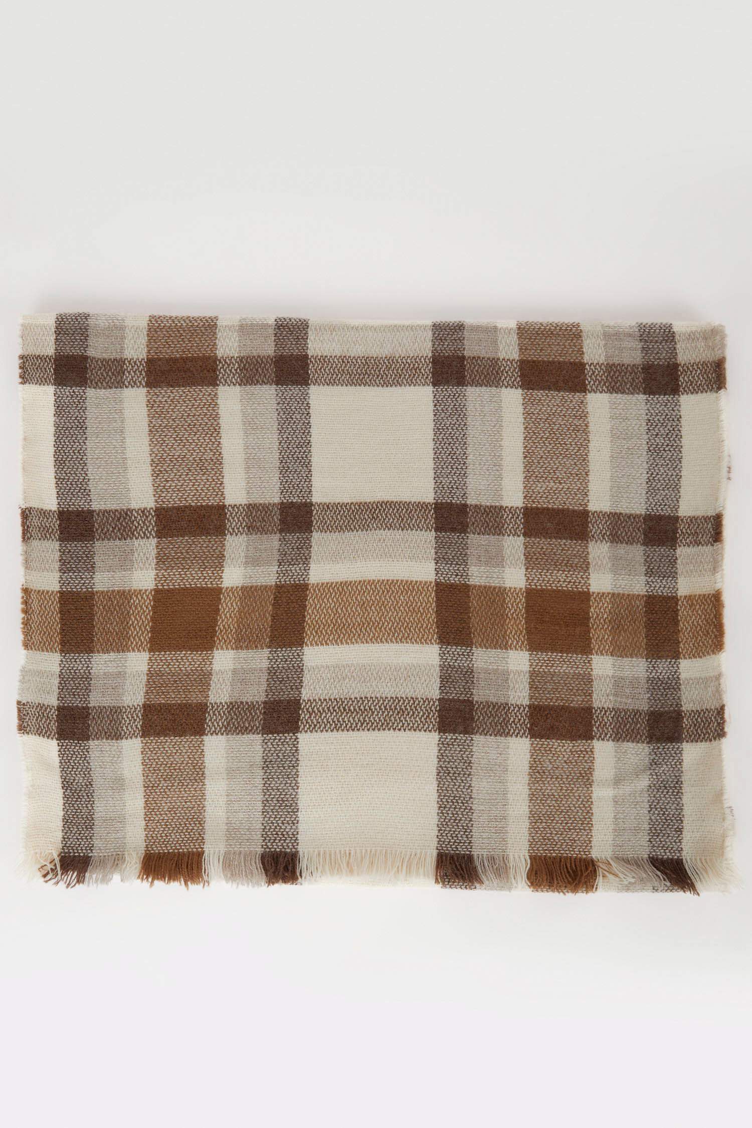 Kadın Ekose Desenli Atkı