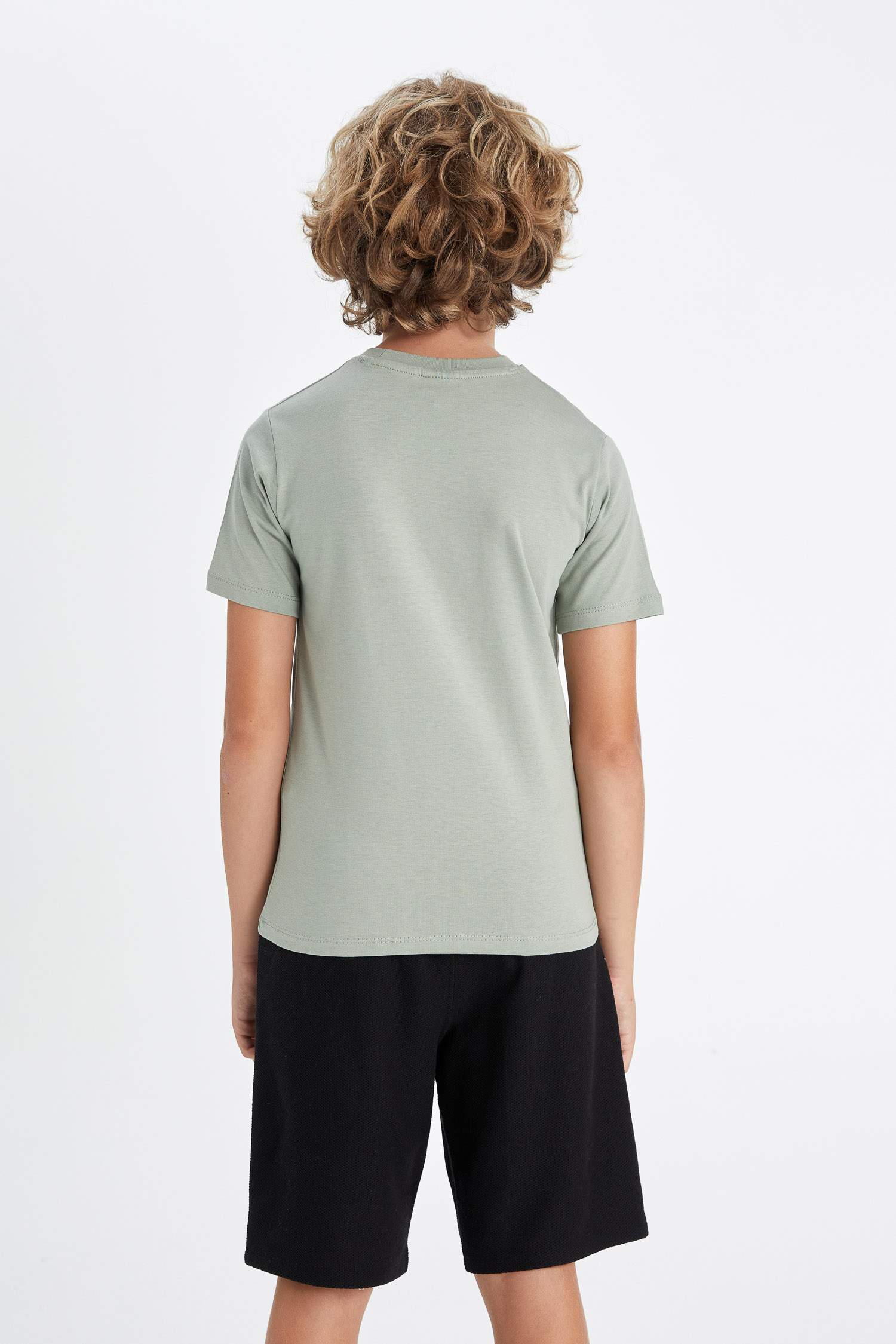 Boy Crew Neck Printed Short Sleeve T-Shirt