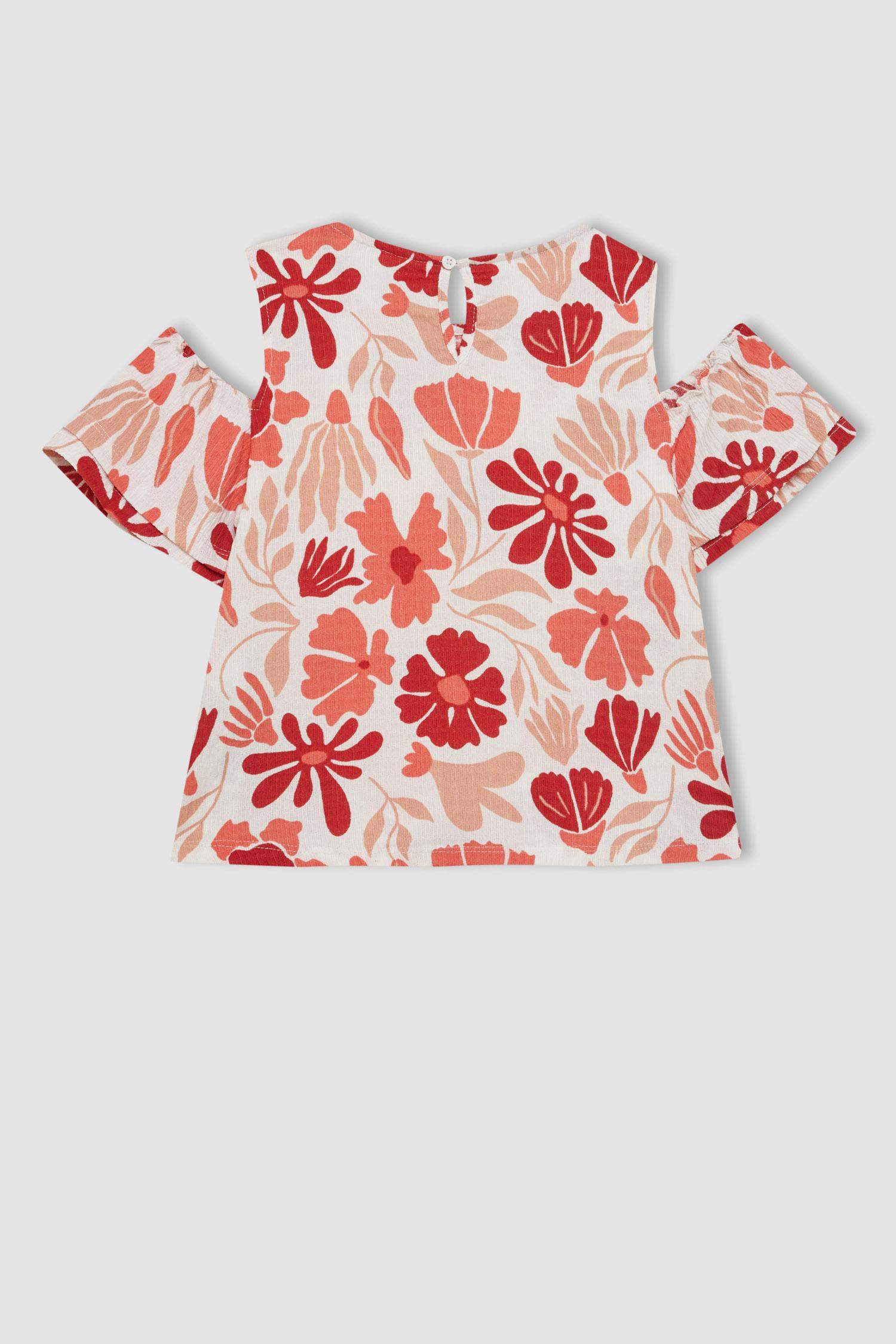 تيشيرت نص ردن منسوج قصة عادية بياخة مستديرة