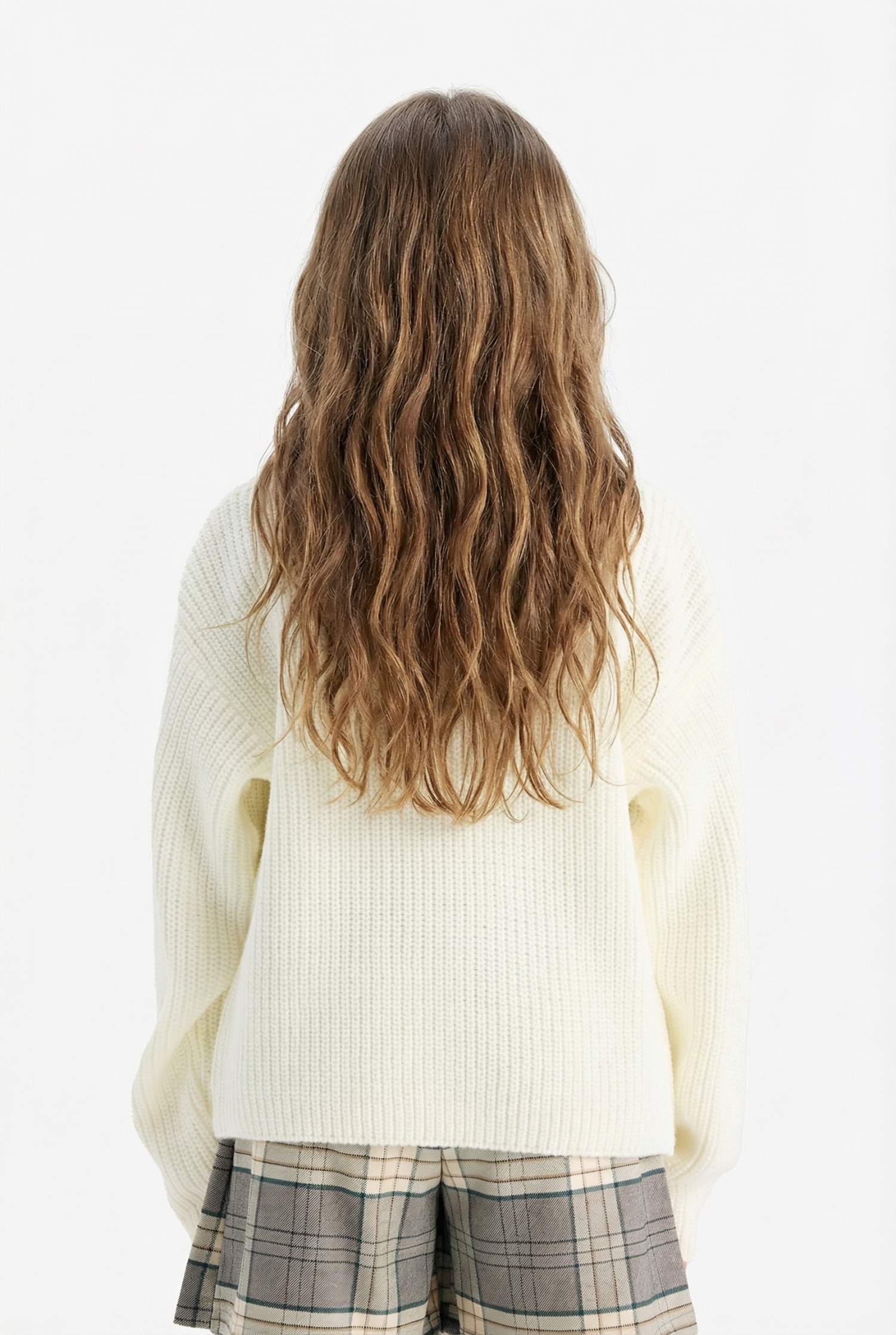 Girl Standard Fit Crew Neck Knit Pullover