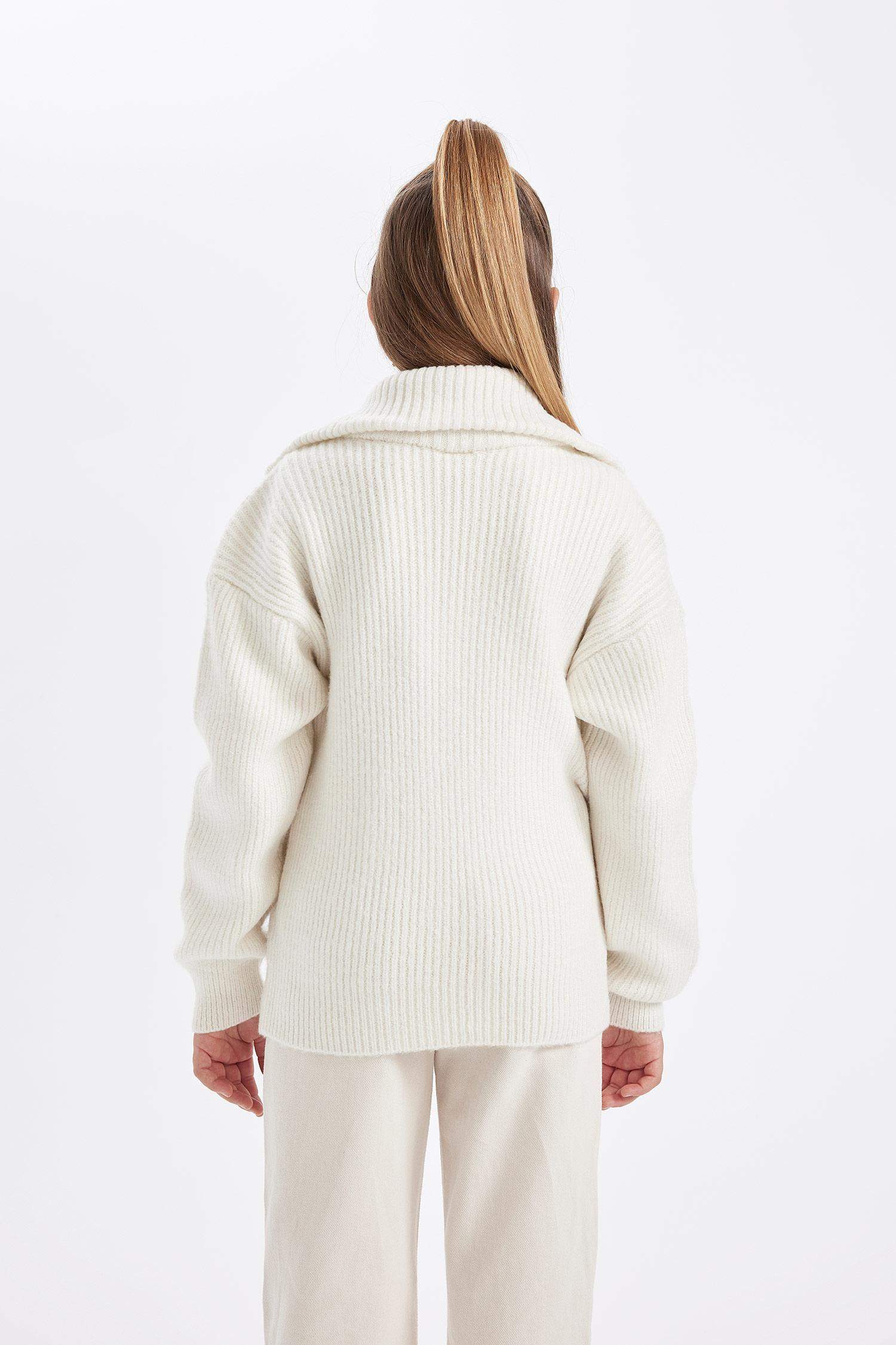 Girl Zippered School Sweatshirt