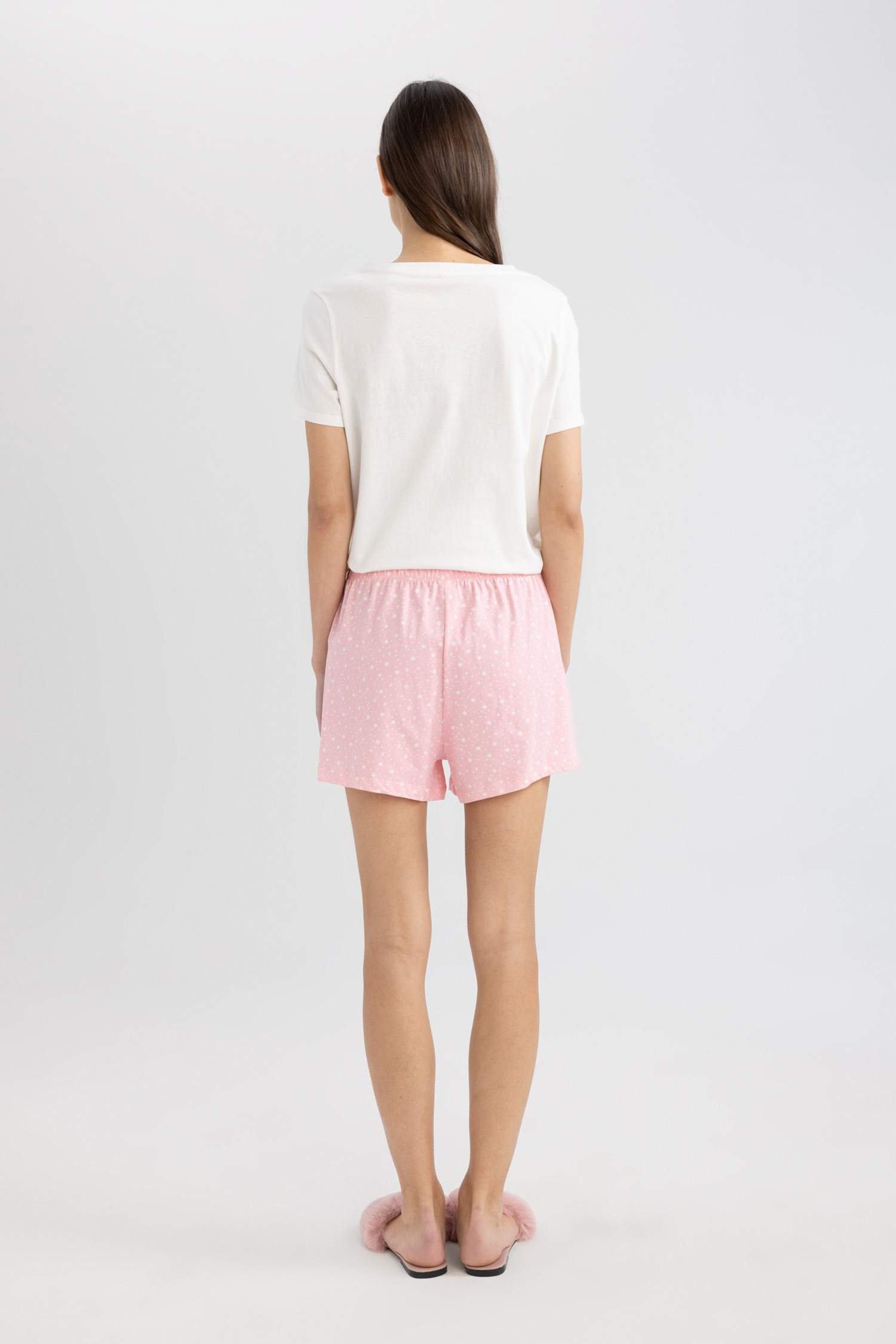 2'li Şort Pijama Altı-Fall in Love