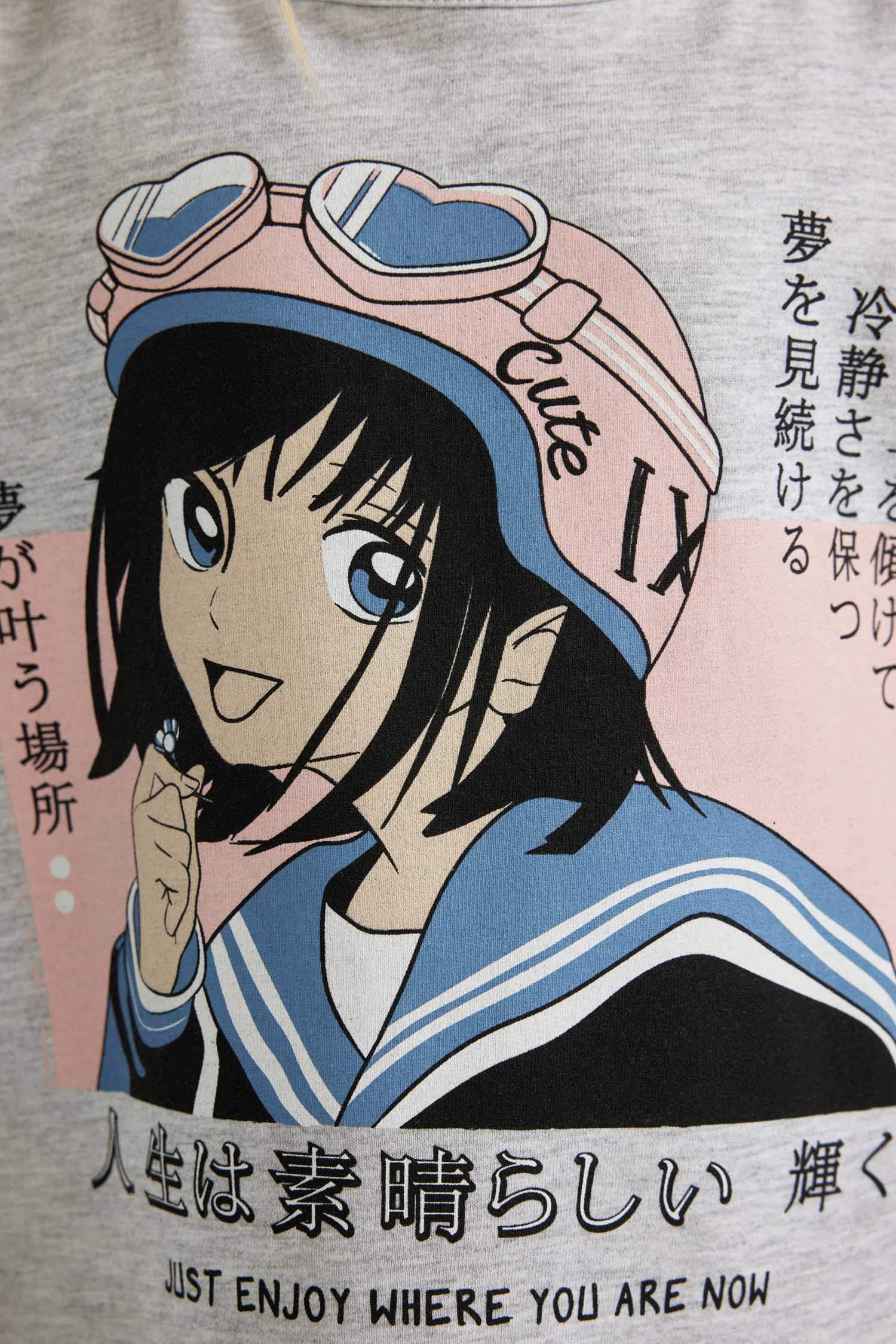 Girl Short Sleeve Printed Dress