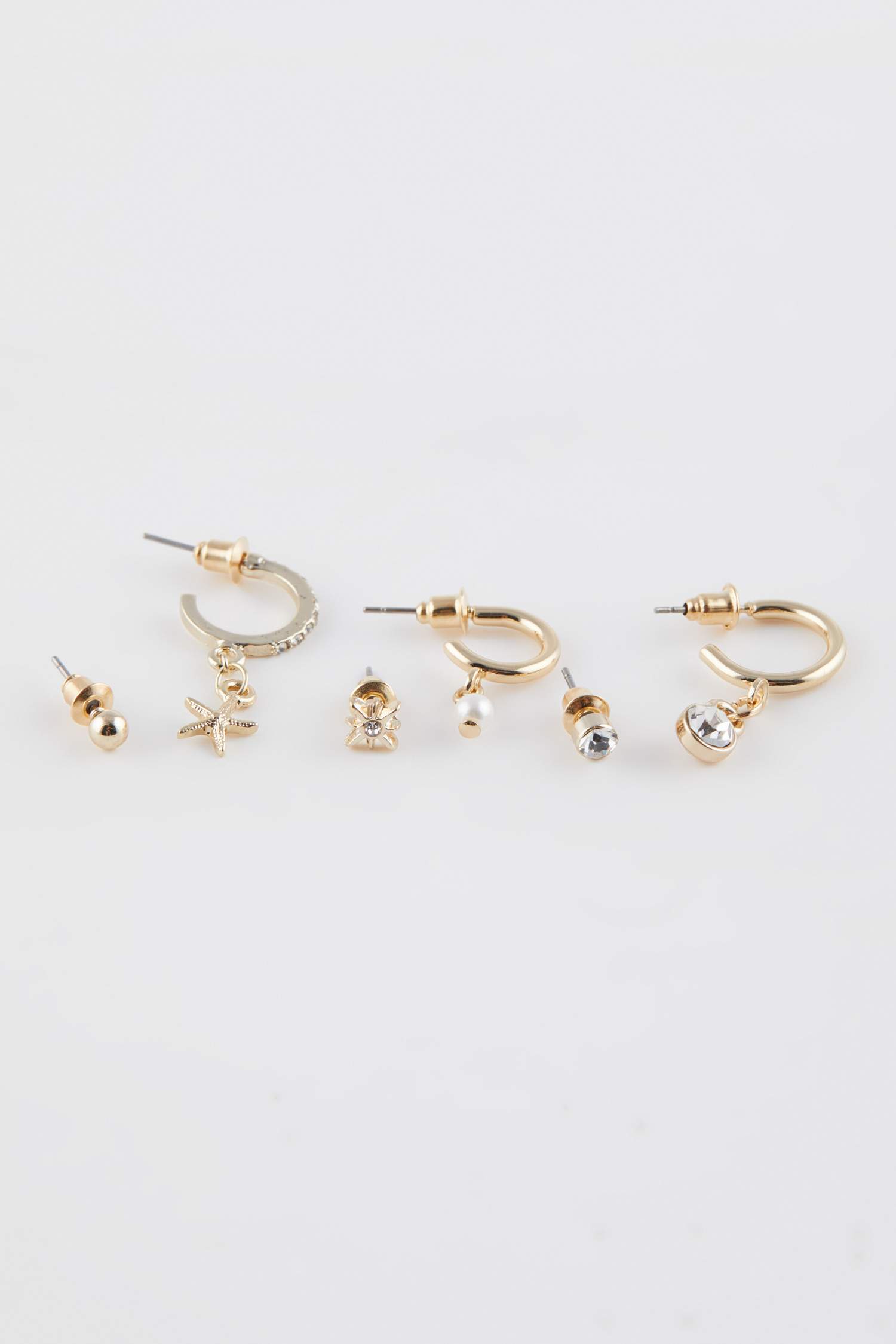 Kadın 6'lı Gold Küpe