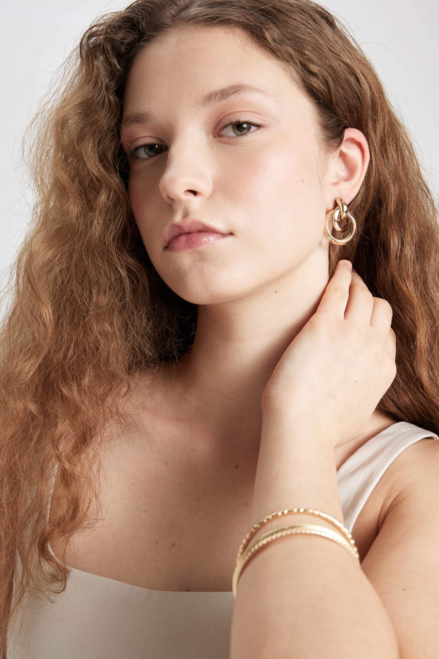 Золотой браслет для женщин, 3 шт