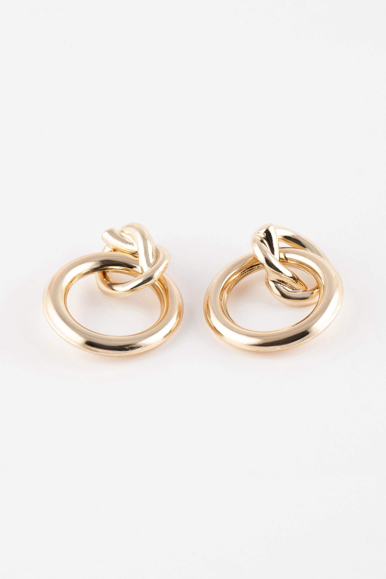 Woman Hoop Gold Earrings