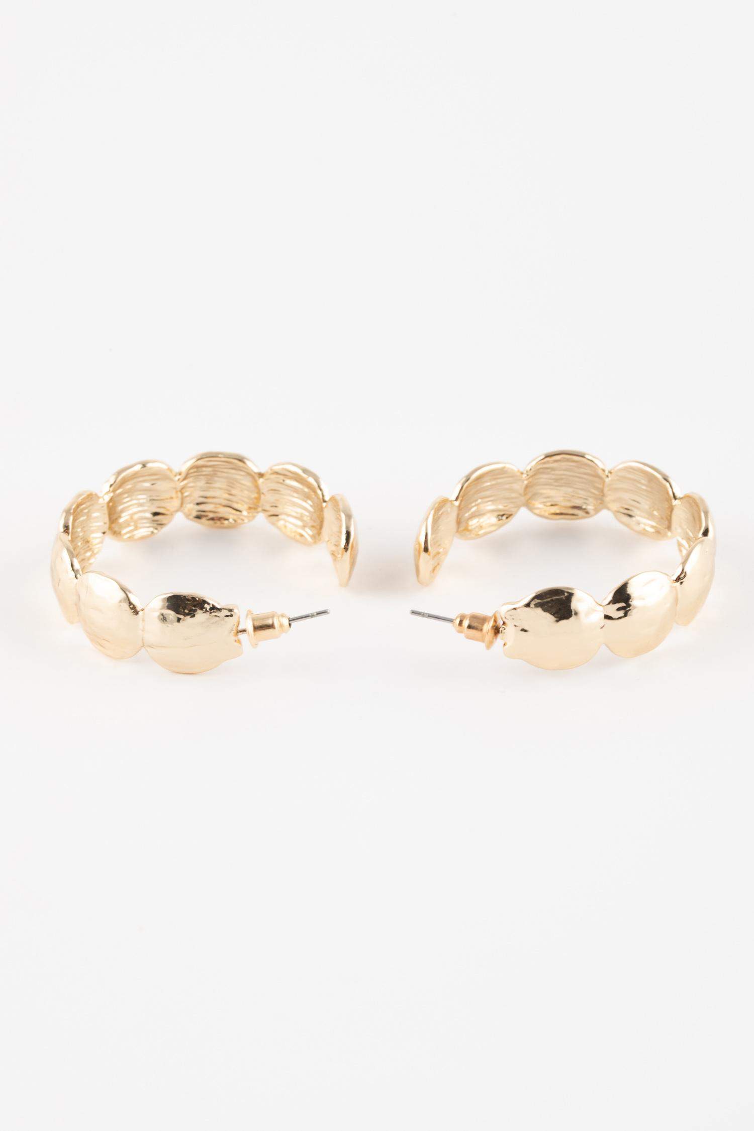 Woman Hoop Gold Earrings