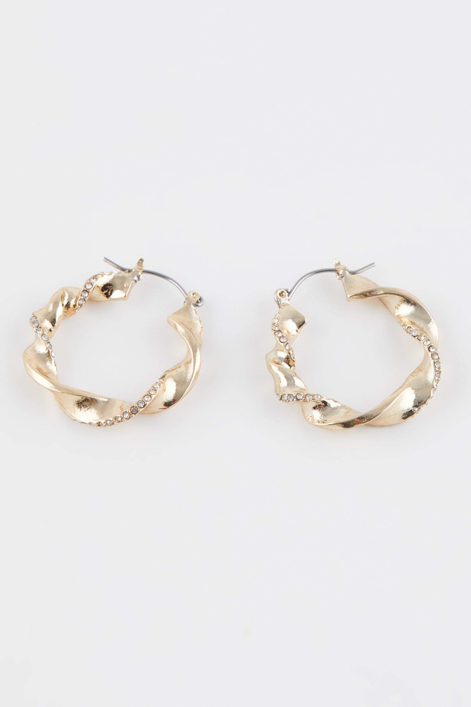 Woman Hoop Gold Earrings