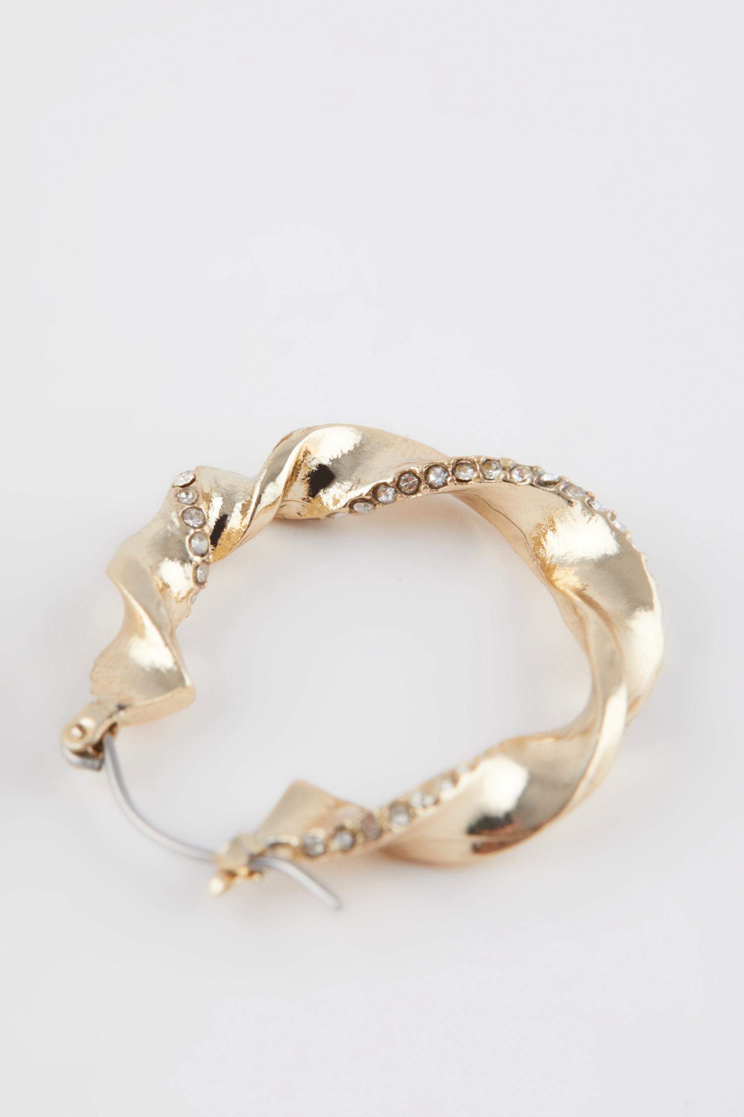 Woman Hoop Gold Earrings