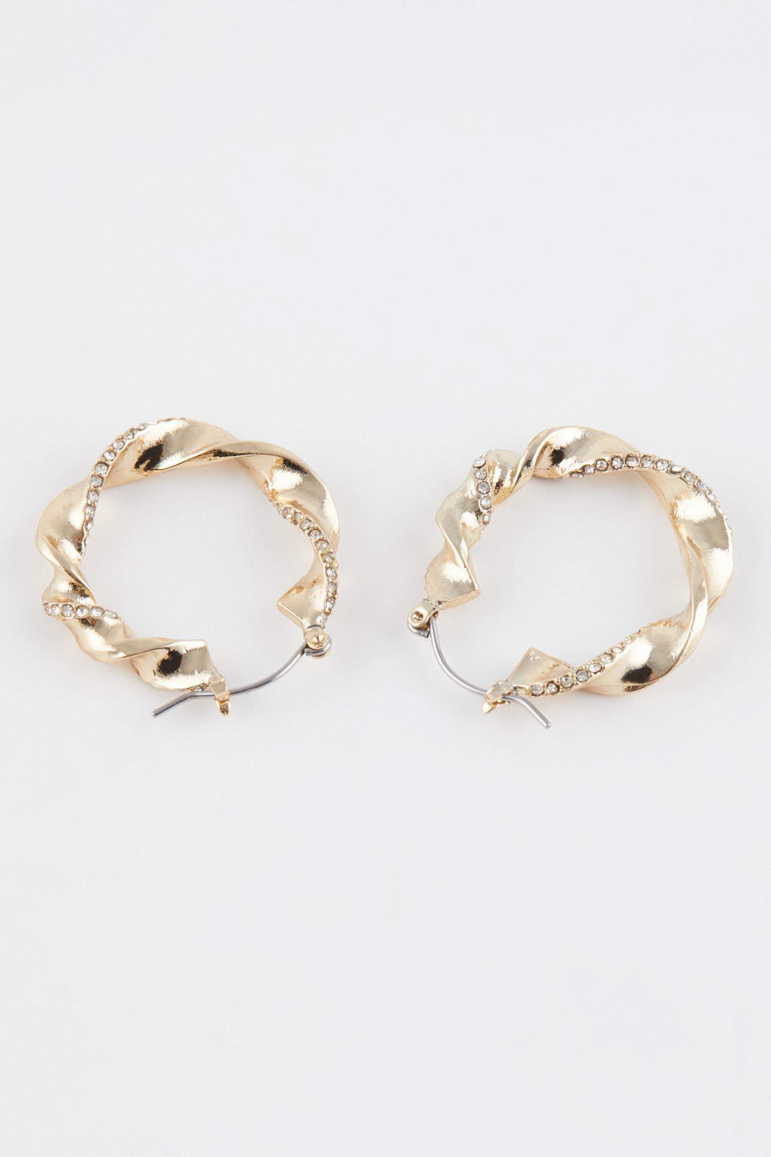 Woman Hoop Gold Earrings