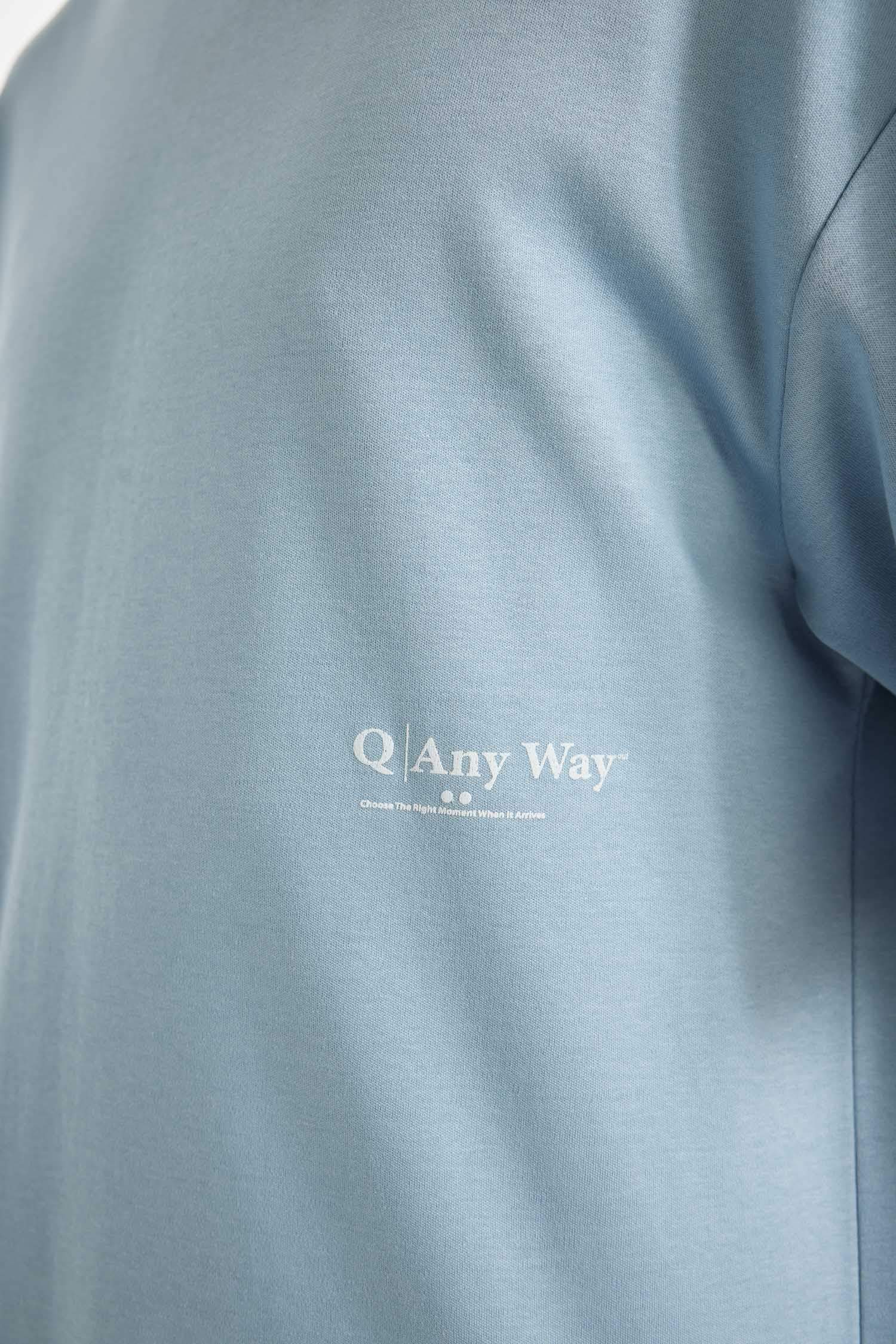 %100 Pamuk Boxy Fit Bisiklet Yaka Baskılı Kısa Kollu Ağır Kumaş Tişört