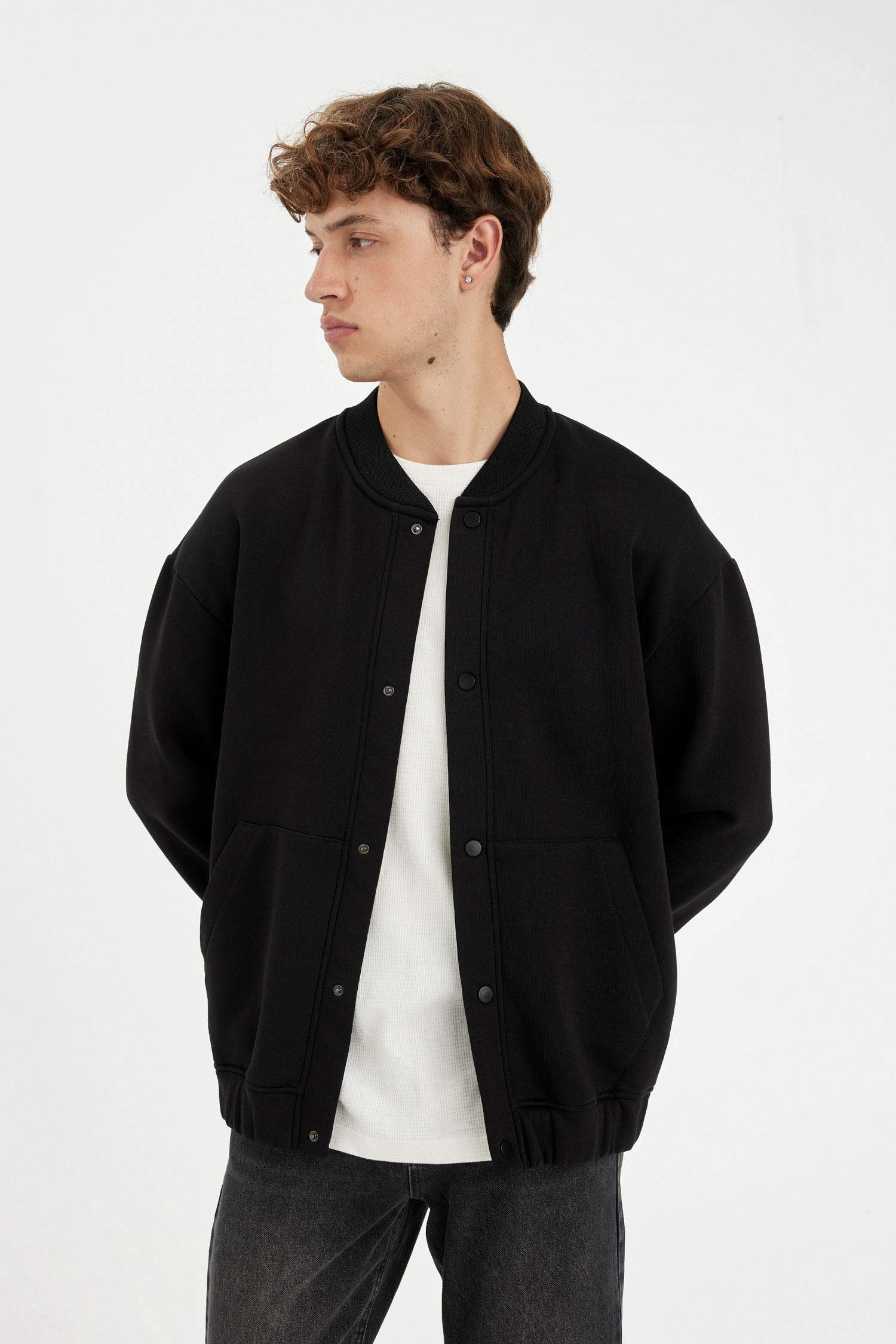 бокси фит бомбер Кардиган